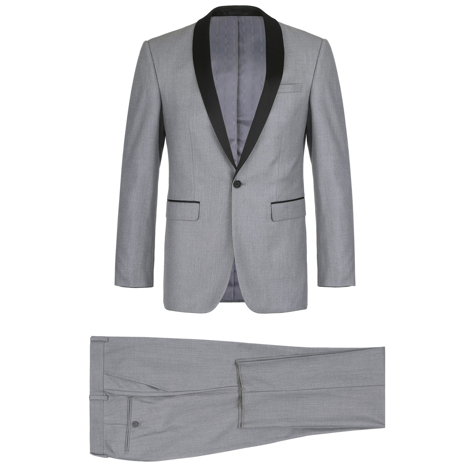 Alessandro Vitello by Renoir 2-Piece Slim Fit Shawl Lapel Tuxedo Suit for Men - Elegant Formal Wear for Weddings, Prom & Black Tie Events 2022