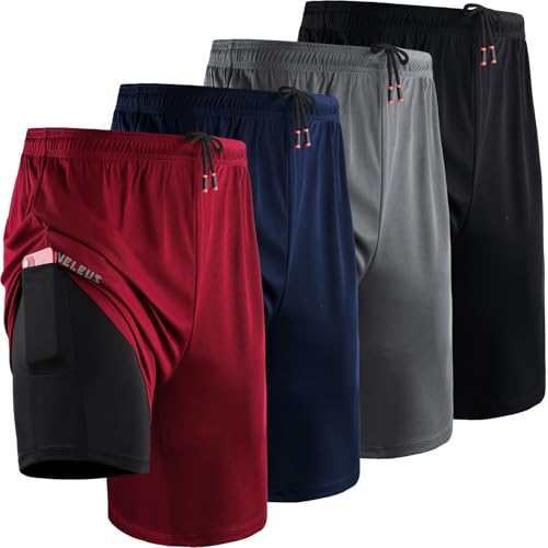 6150 Black, Grey, Navy, Red,4 Pack