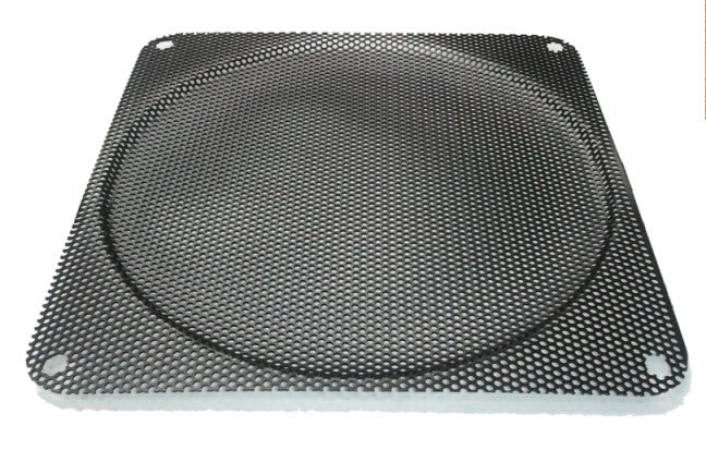 140x140mm Steel Mesh Filter Grill with 0.9mm Hole Diameter - Black - Perfect for HVAC, Speaker Grills, and DIY Ventilation Projects