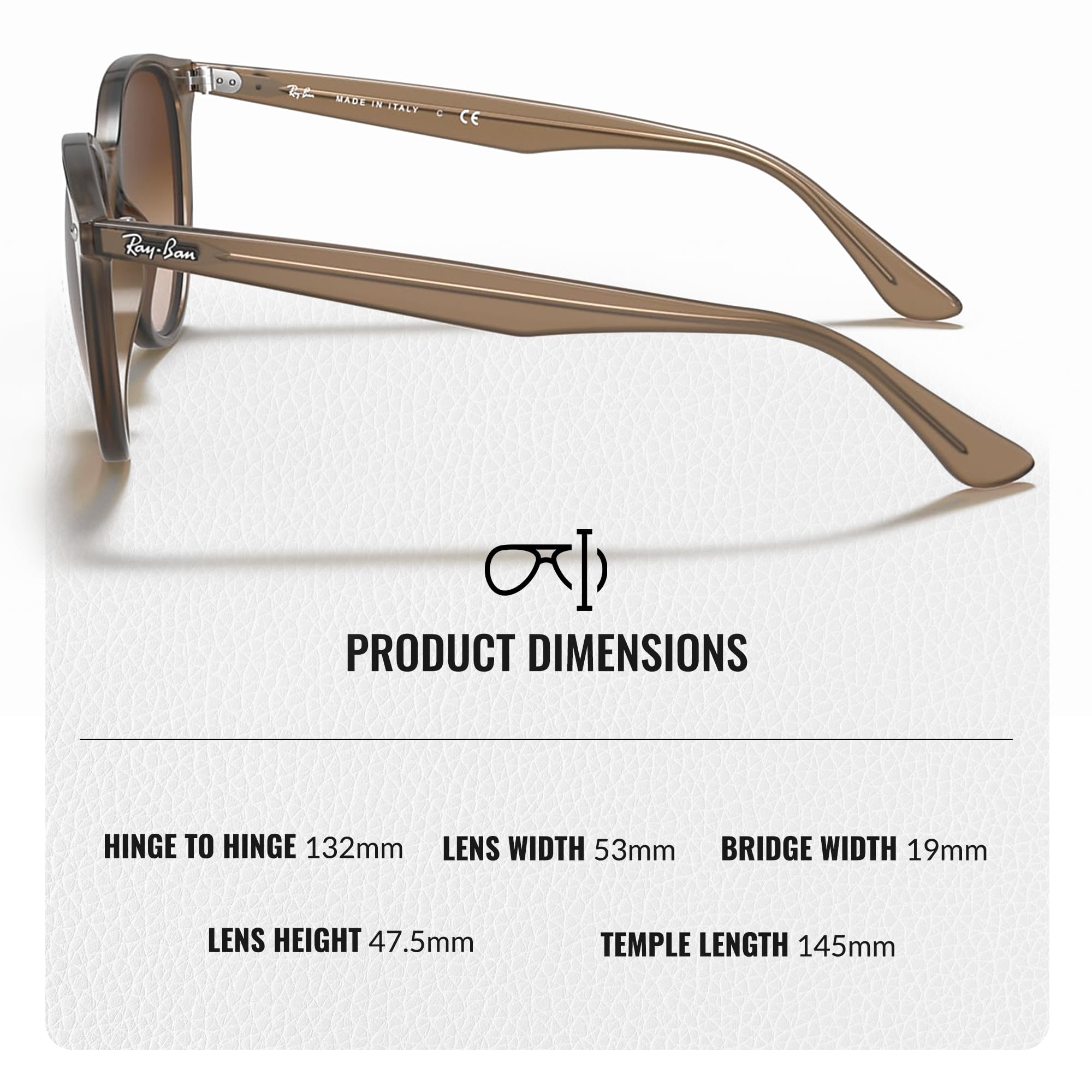 Ray-Ban RB4305 Phantos Retro Sunglasses with Eyewear Kit - High Bridge Fit for Comfort - Classic Aviator Style for Men & Women - Perfect for Driving, Beach, and Everyday Fashion