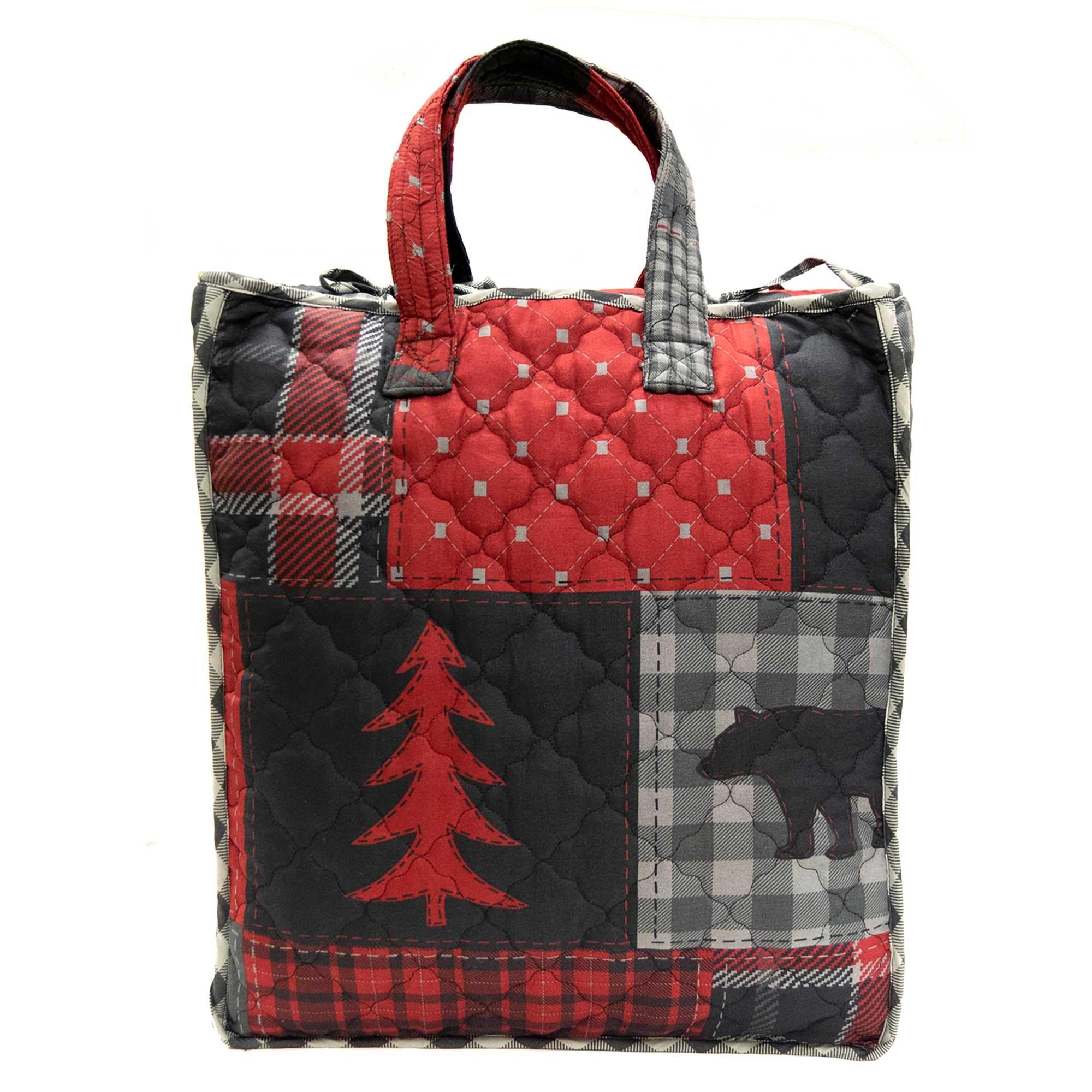 Check Plaid Lodge - Cozy Flannel Blanket for Winter Camping & Cabin Retreats - Perfect for Outdoor Adventures, Home Decor & Gifts