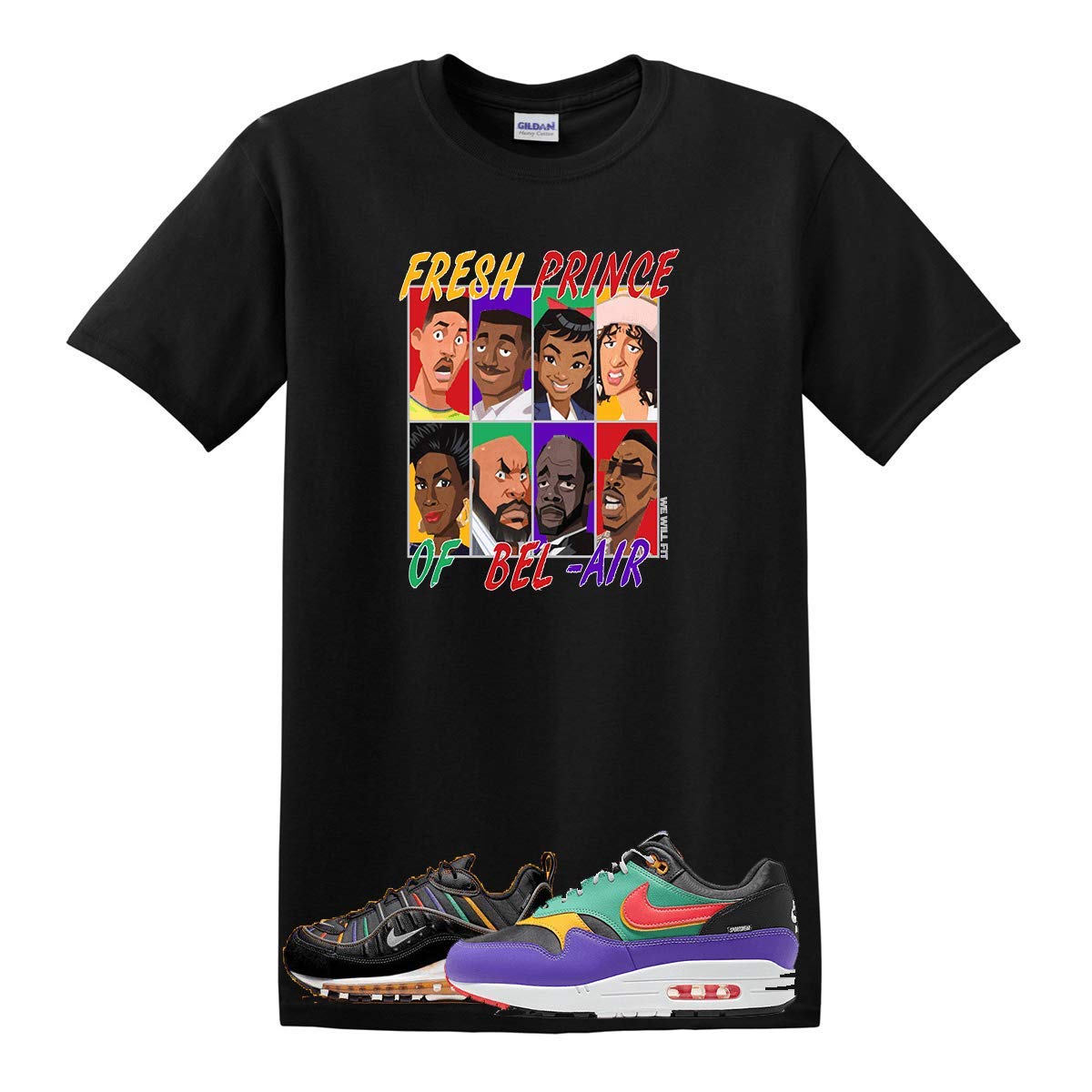 Fresh Prince Shirt for Air Max 1 Windbreaker - Viotech Air Max 98 Martin - Casual Streetwear & 90s Hip Hop Fashion for Men