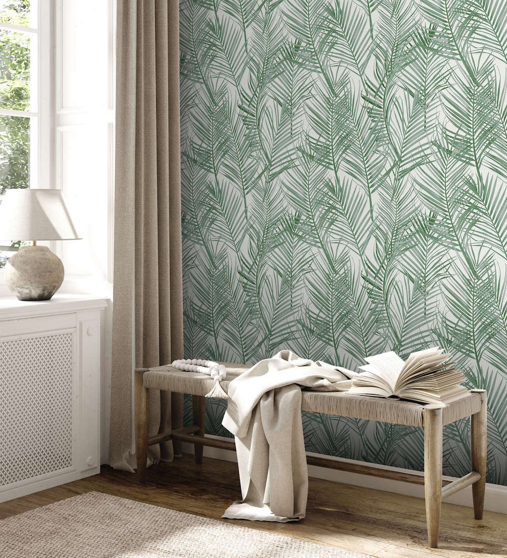Stylish 2-Pack Palm Leaves for Home Decor - Perfect for Tropical Themed Parties, Wall Art, and Photo Backdrops