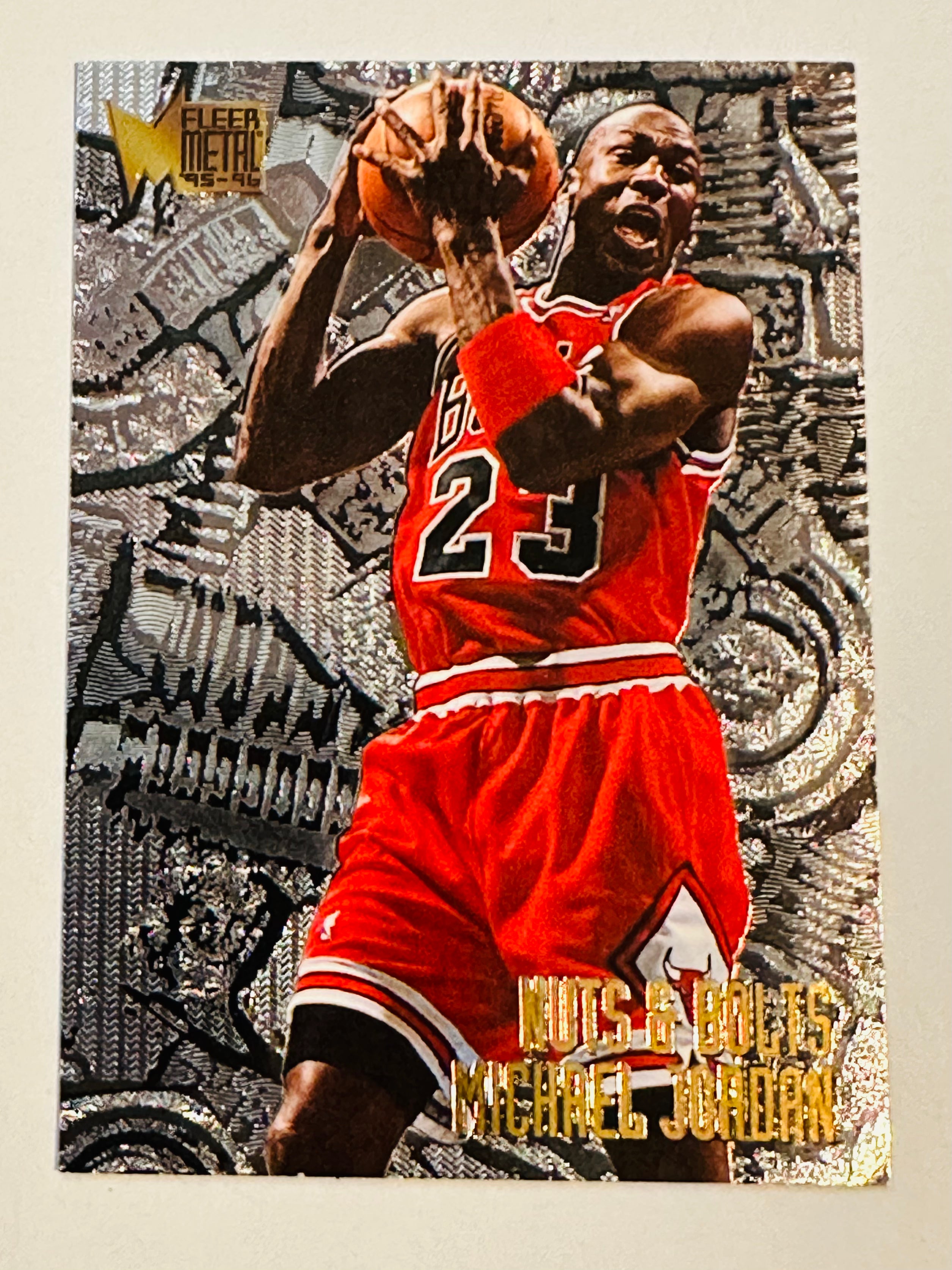 1996 Michael Jordan Fleer Metal High Grade Basketball Card - Rare Collectible for Sports Memorabilia & Investment