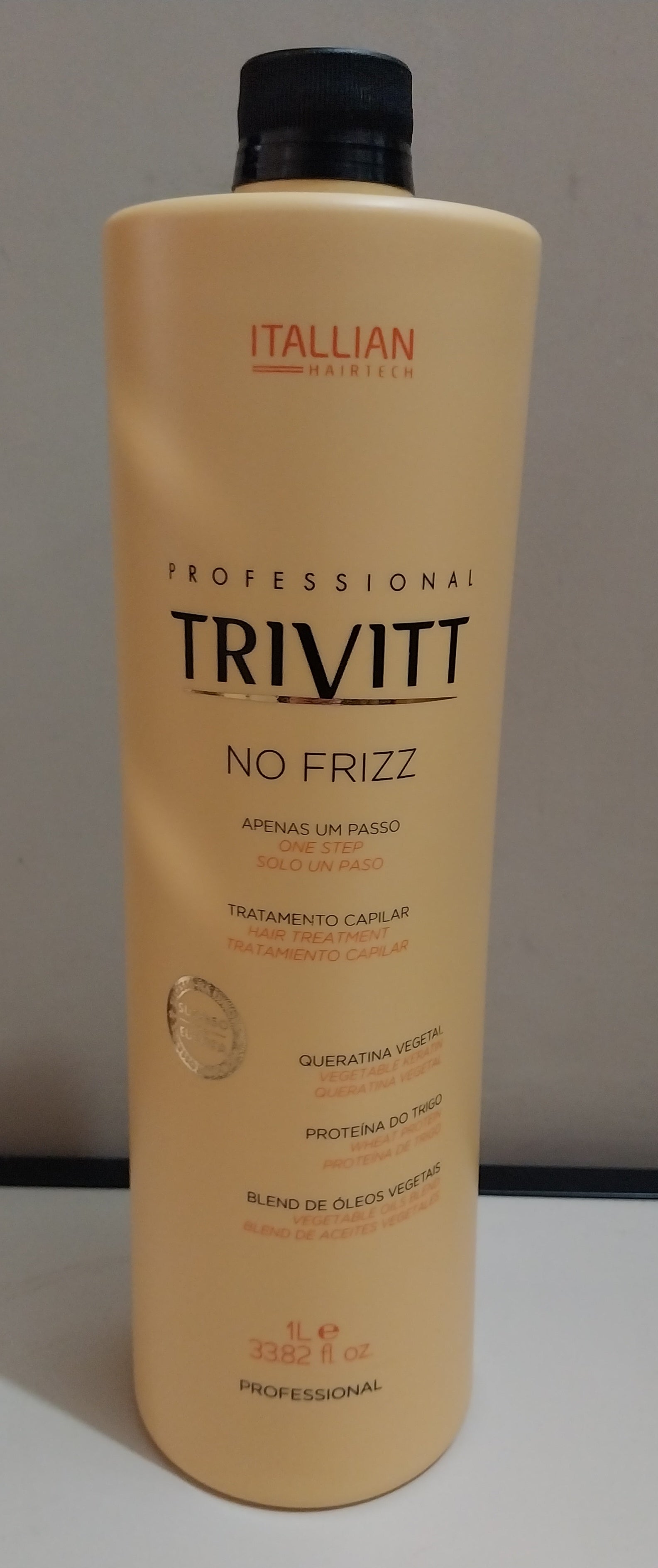 12 Oils Blend New Trivitt Liss Progressive Single Step 1L Hair Treatment - Italian Hair Technology for Smoothing & Repair - Perfect for Salon & Home Hair Care