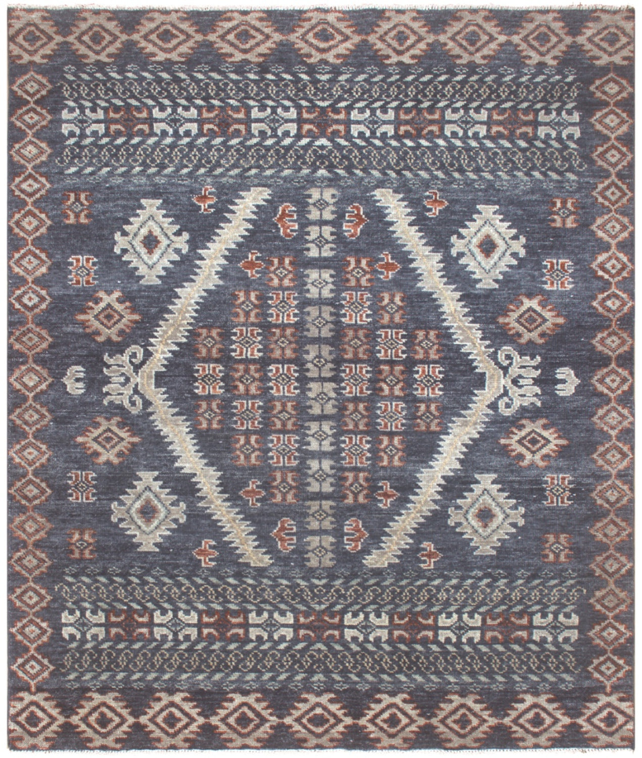 Handwoven Anatolian Tribal Rug - Traditional Turkish J71625 Wool Carpet for Living Room, Bedroom & Home Decor
