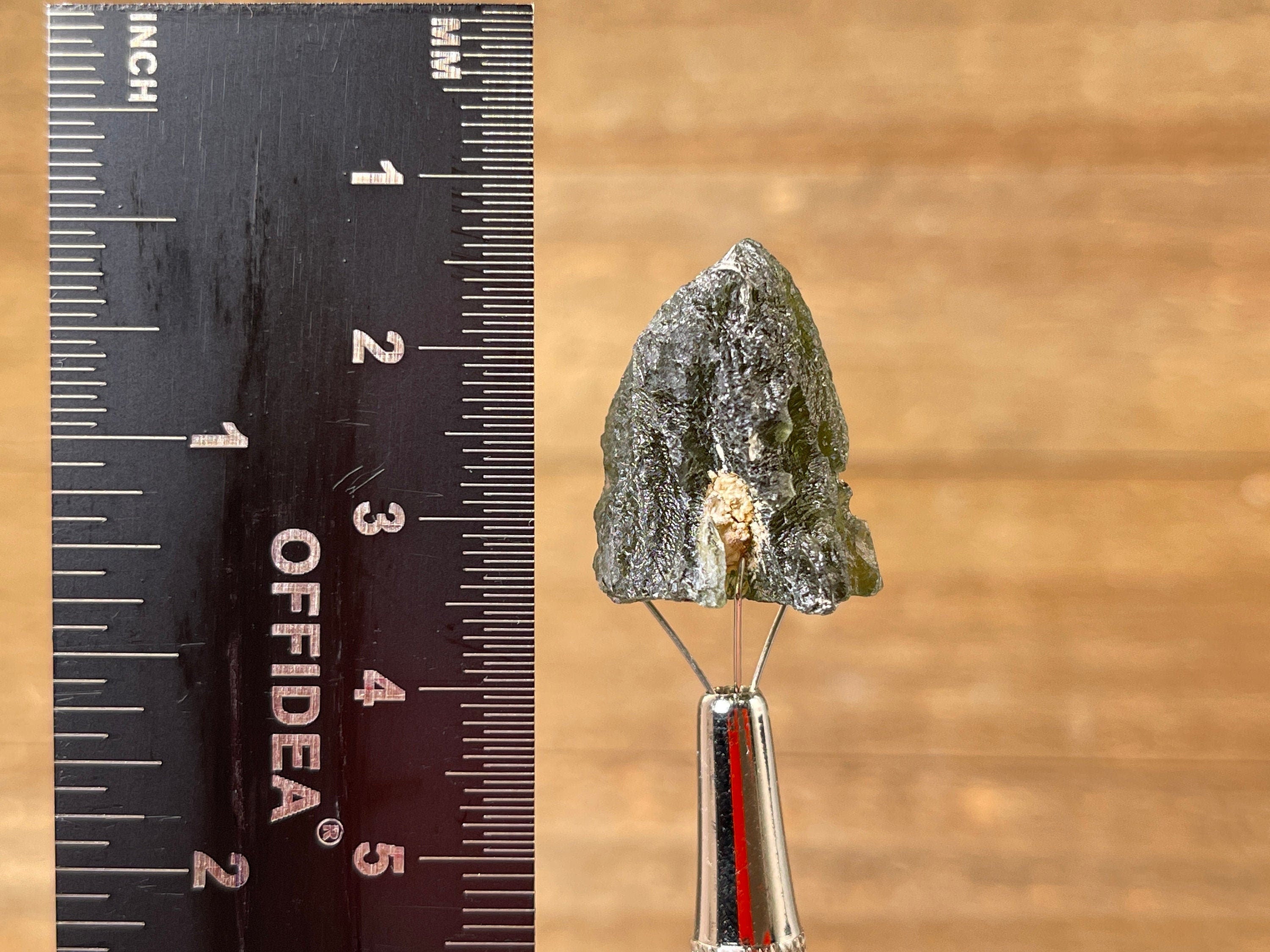 5.6g Genuine Raw Moldavite Crystal Stone - Natural Green Tektite Gemstone for Jewelry Making, Meditation & Energy Healing | 41853