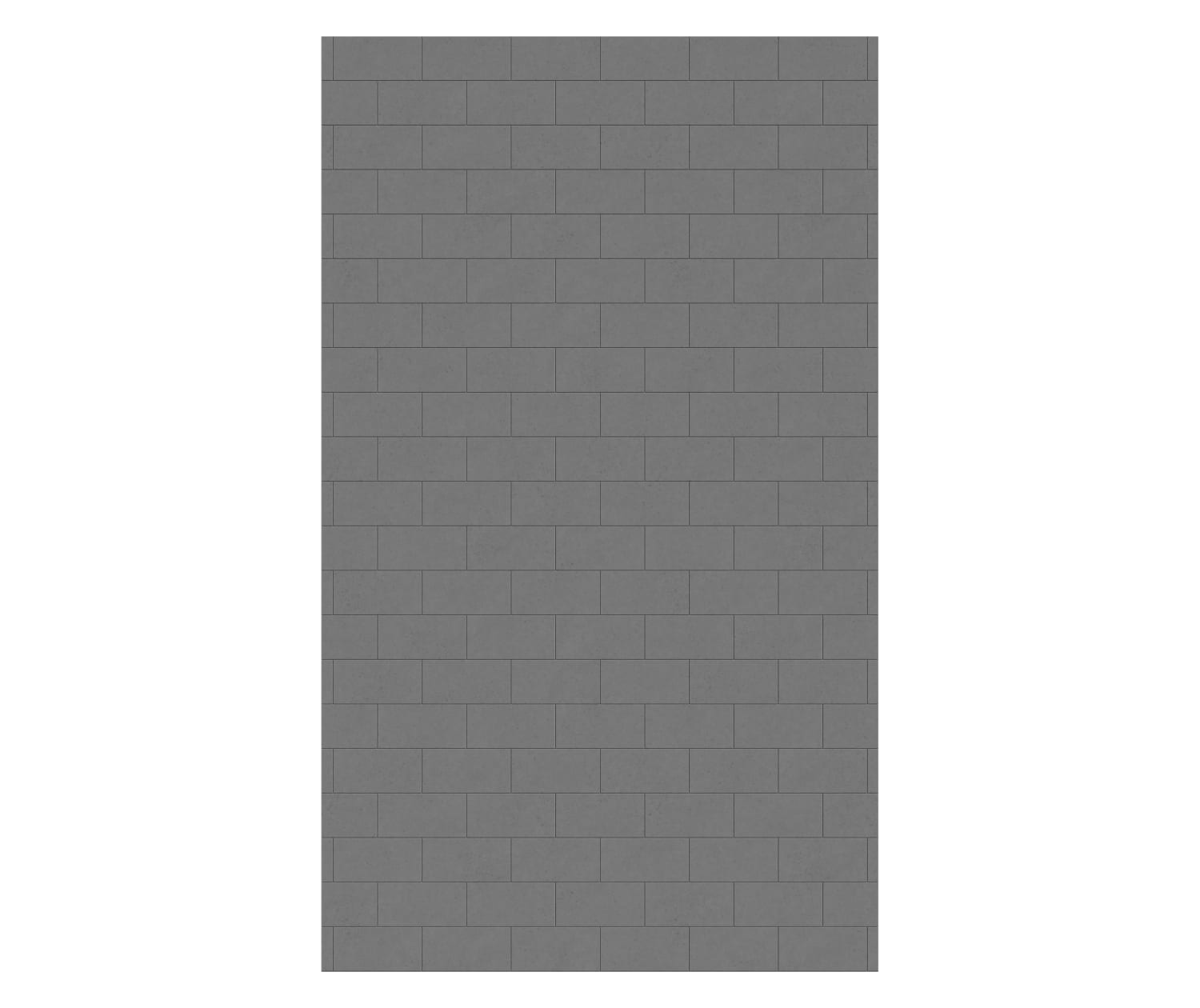 50 x 84 Swanstone Metro Subway Tile Glue-Up Bathtub & Shower Wall Panel - Waterproof Bathroom Backsplash for Easy DIY Installation