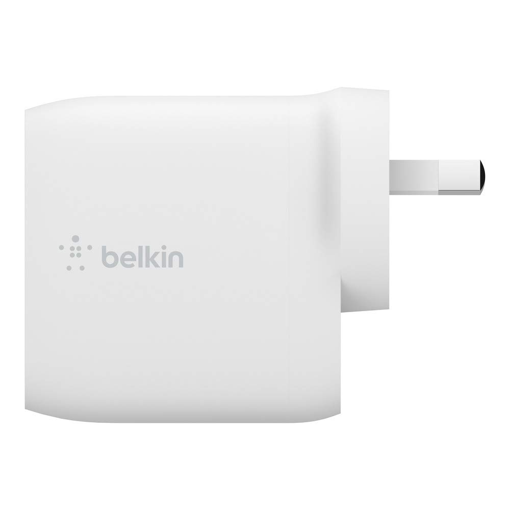 Belkin Boost Charge 24W Dual USB-A Wall Charger with Lightning Cable - Fast Charging for iPhone, iPad & More - Perfect for Home, Office & Travel