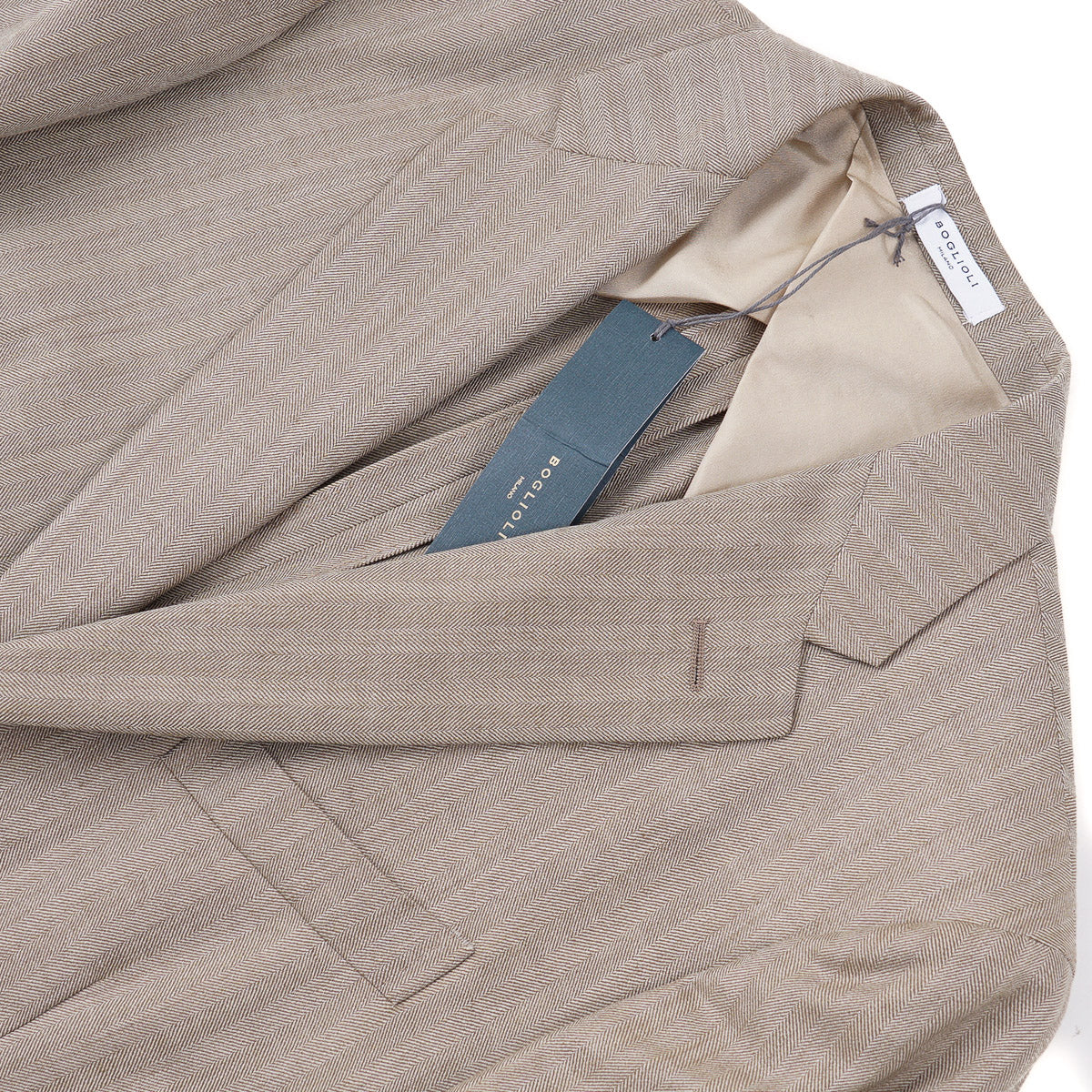 Boglioli Men's Lightweight Wool Silk Blazer - Slim Fit Sport Coat for Business, Office & Formal Events | Premium Italian Tailoring for Comfort & Style