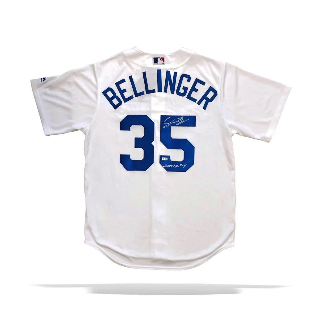 Authentic Cody Bellinger Signed 2017 NL ROY Dodgers Jersey with COA - MLB Autographed Memorabilia for Fans & Collectors - Perfect for Display, Gifts, and Sports Memorabilia Collections