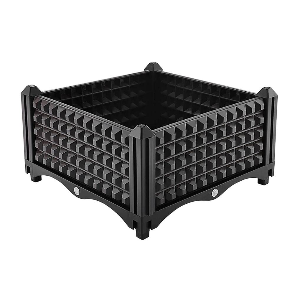 WALNUTA Raised Garden Bed Planter Box - Elevated Rectangular Flower Pot for Vegetables, Herbs, Flowers & Plants (Color A) - Perfect for Patio, Balcony & Backyard Gardening