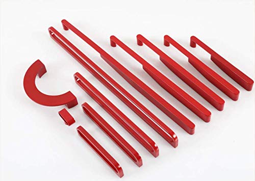 Modern Red Dresser Pulls 3.78