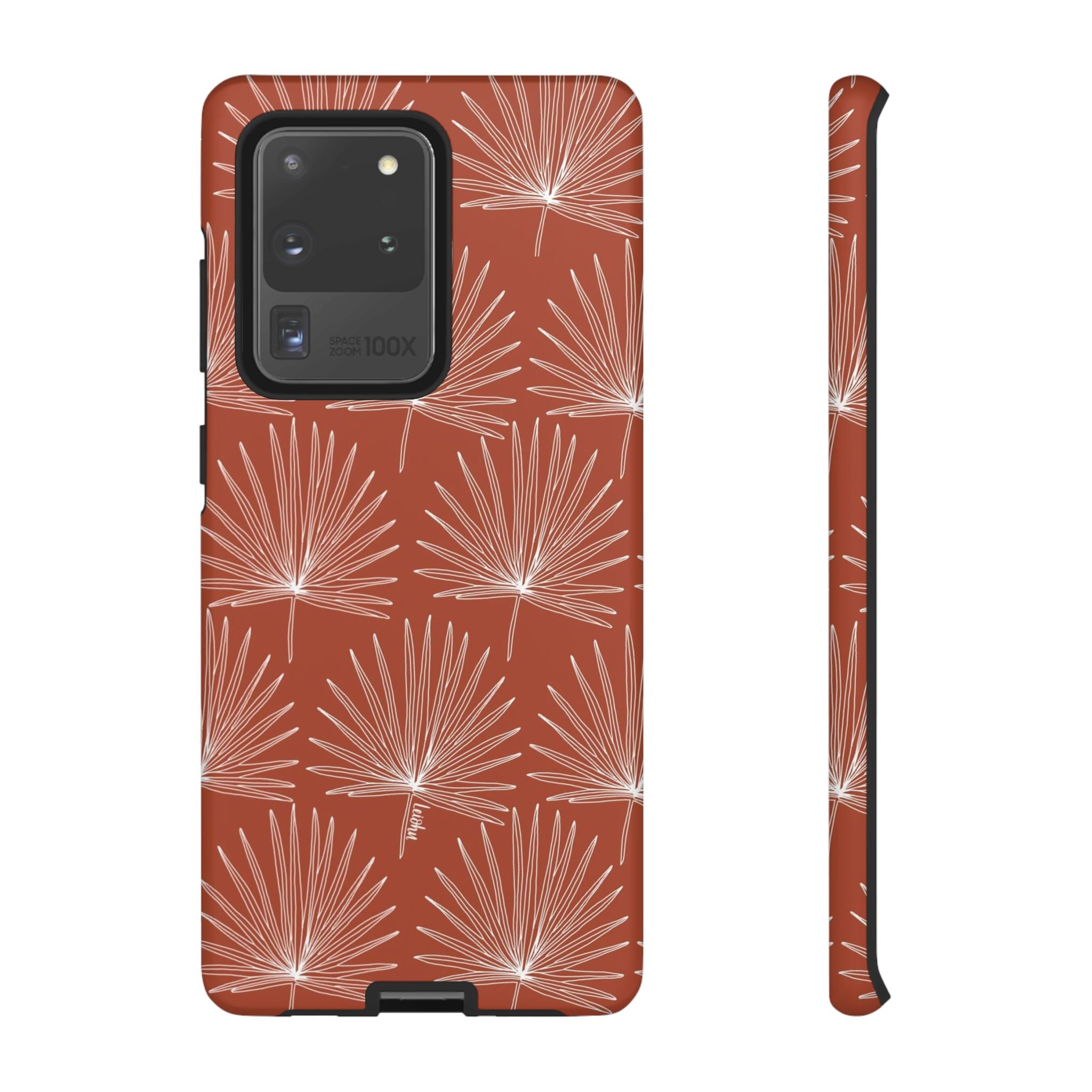Samsung Galaxy Phone Case with Fan Palm Design - Durable Protective Cover for Everyday Use, Travel & Outdoor Activities
