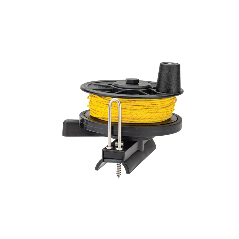 Riffe Horizontal Reel Low Pro Radial Mount with Pro Spectra Line - Premium Spearfishing Gear for Underwater Hunting & Freediving Adventures