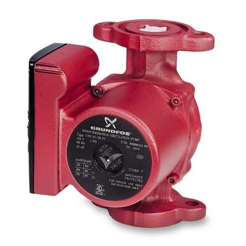 Grundfos UPS15-58FC 3-Speed Hot Water Circulator Pump 115V - Efficient Recirculation for Home Heating & Plumbing Systems - Ideal for Residential and Commercial Use