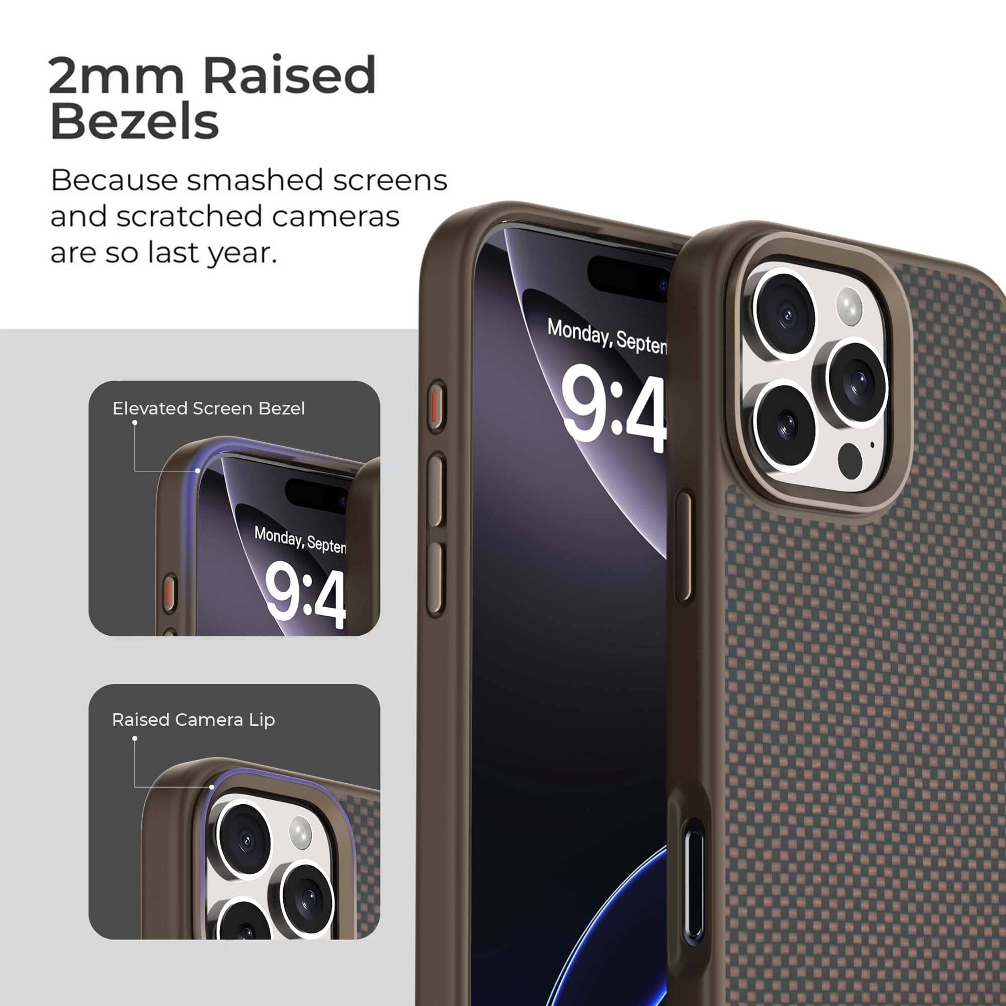 iPhone 15 Case - Ultra Thin Aramid Fiber Weave Design | Shockproof & Scratch Resistant | Perfect for Daily Use, Travel & Outdoor Activities