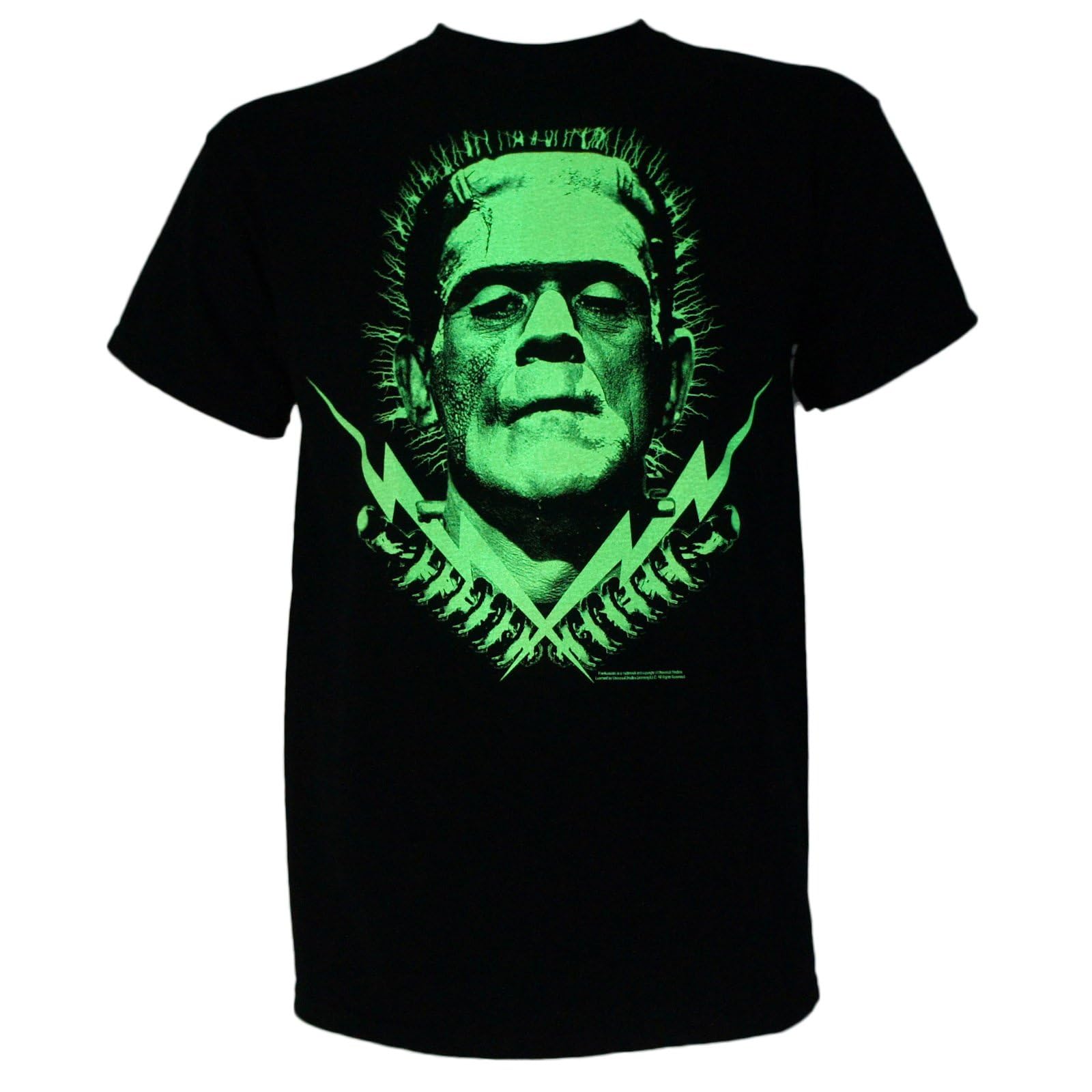 Boris Karloff Frankenstein Glow in The Dark T-Shirt for Men - Horror Movie Fan Gift & Halloween Costume Cosplay
