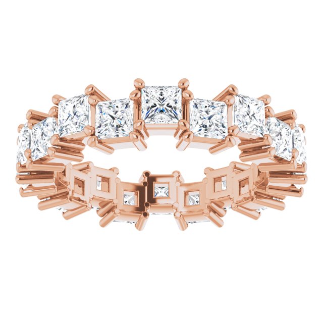 3.60 Carat Princess Cut Diamond Eternity Band Ring for Women - Perfect for Weddings, Anniversaries & Special Occasions