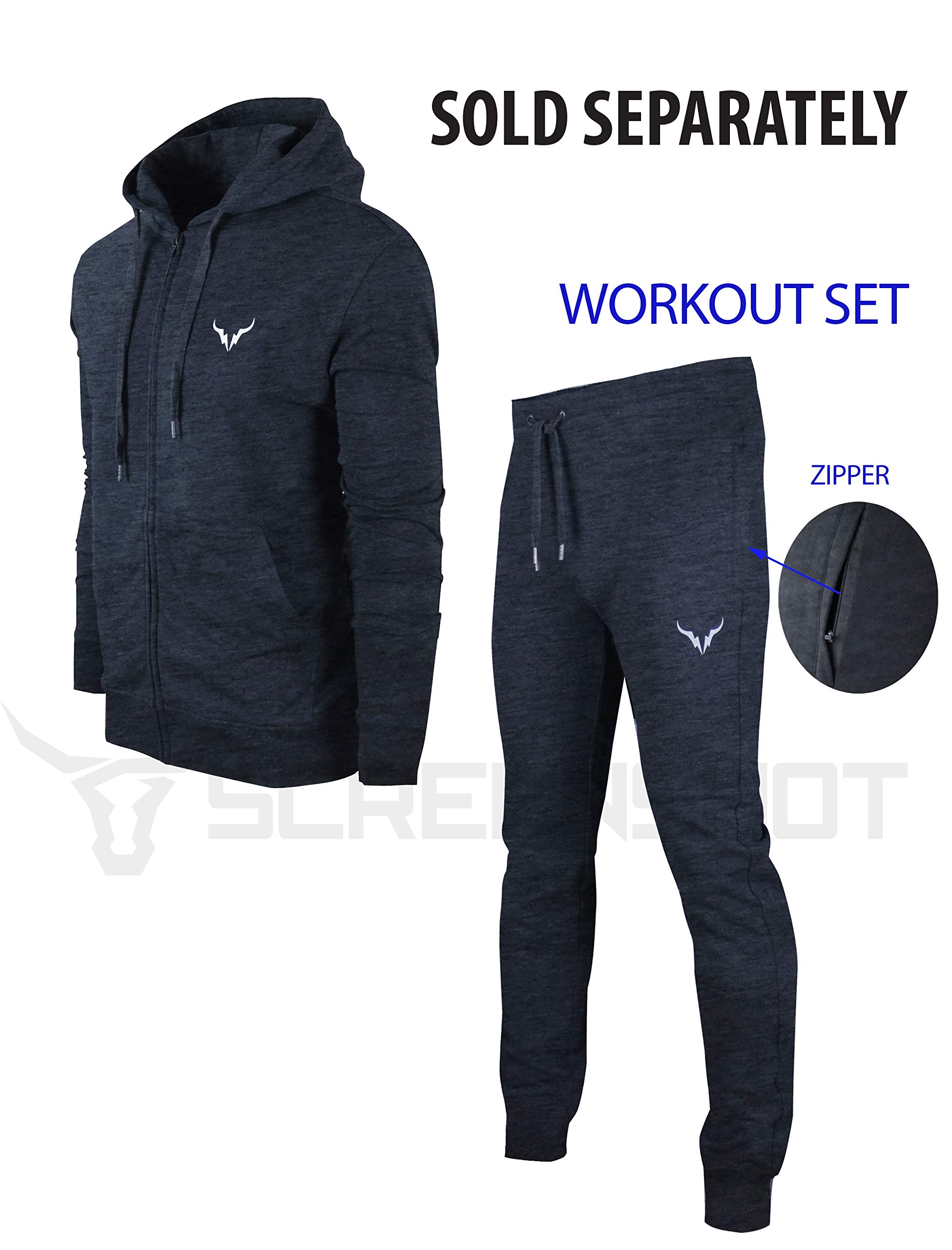 SCREENSHOT Men's Slim Fit Workout Jogger Pants - Premium Athletic Gym Sweatpants for Running, Training & Casual Wear