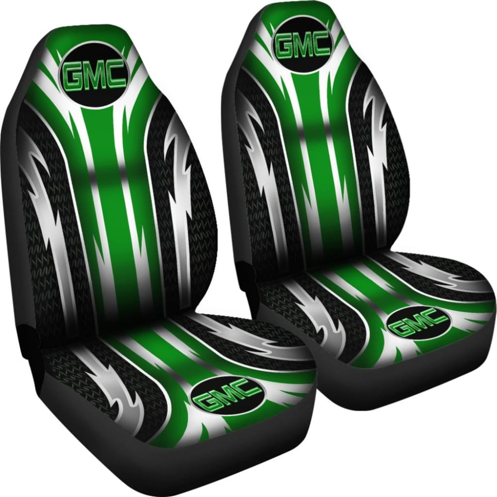 Premium 2-Piece Front Seat Covers for GMC Trucks & SUVs - Durable Green (Part# 144627) | Perfect for Off-Roading, Camping & Daily Commute
