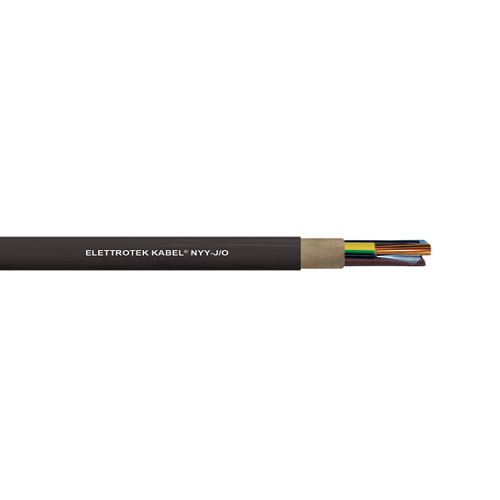 1 AWG 3C Bare Copper Unshielded PVC J Type NYY J/O 0.6/1KV Low Voltage Power Cable - Ideal for Underground Wiring, Industrial Electrical Installations, and Outdoor Power Distribution
