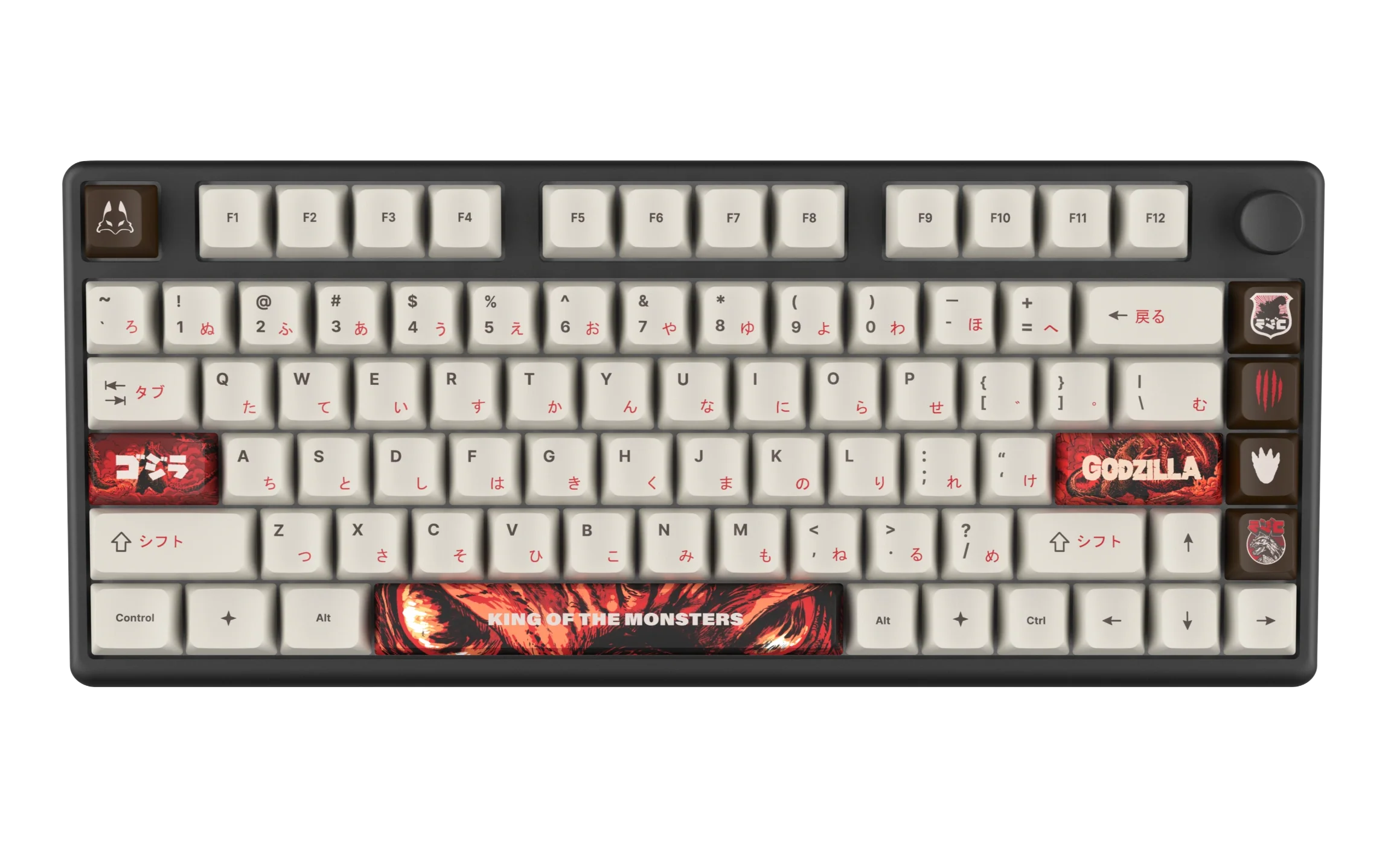 Arbiter Studio KITSUNE Polar 75 PRO Mechanical Keyboard - Godzilla Limited Edition Collection | Custom RGB Gaming Keyboard for PC & Mac | Perfect for Gaming, Typing & Office Work