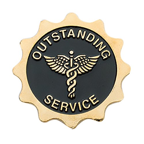 100pcs Nursing Lapel Pins - Outstanding Service Award for Nurses & Healthcare Workers