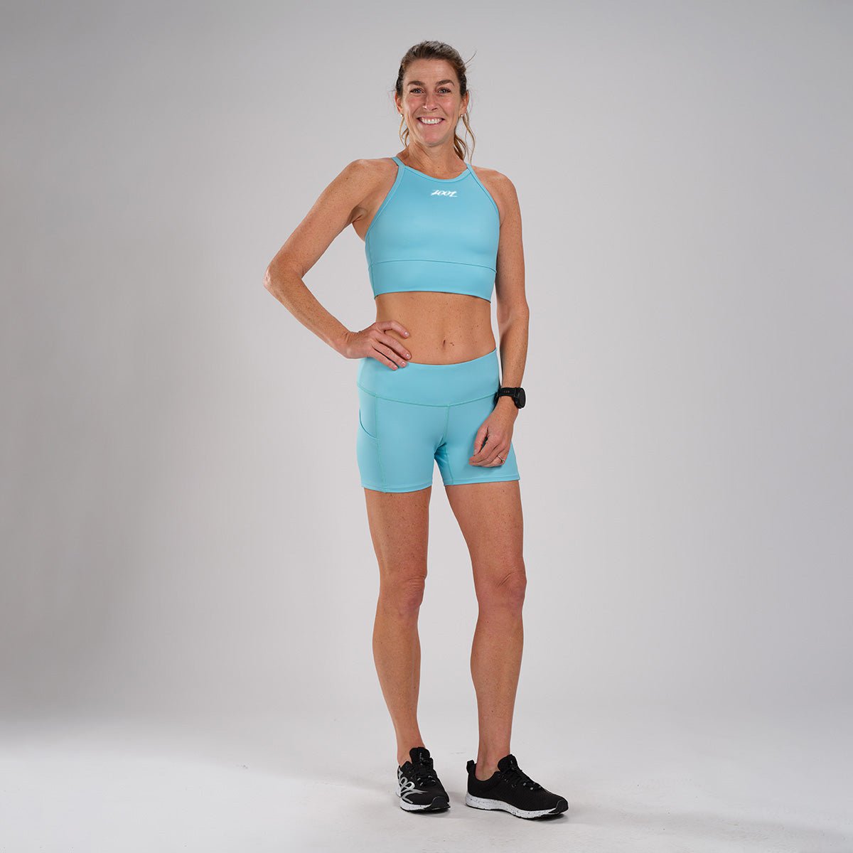 Women's Running Shorts - LTD Run Pulse Short in Turquoise | Lightweight & Breathable for Workouts, Jogging & Gym