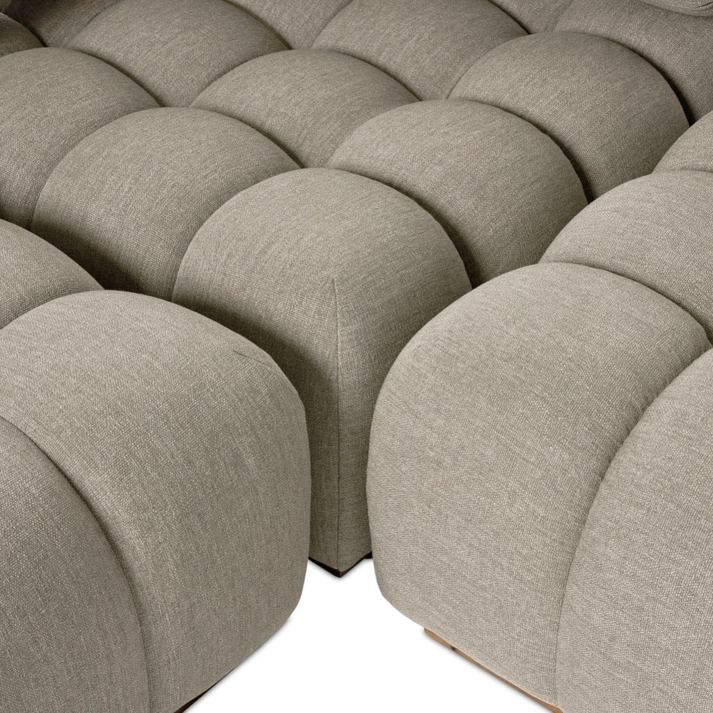 Roma Outdoor 5-Piece Sectional Sofa Set in Alessi Fawn - Perfect for Patio, Garden & Backyard Relaxation