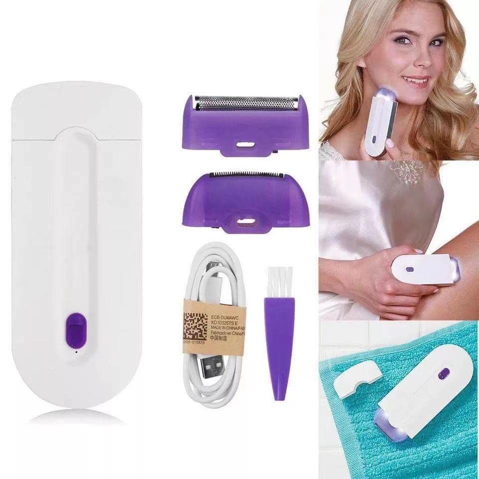 Bald Baddie Hair Eraser - Painless Unisex Body Hair Remover for Smooth Skin - Silkibliss Cleaglow Hair Removal Tool - Safe for Face, Legs, Arms & Bikini Area - Achieve Glowing Skin at Home (1pc)