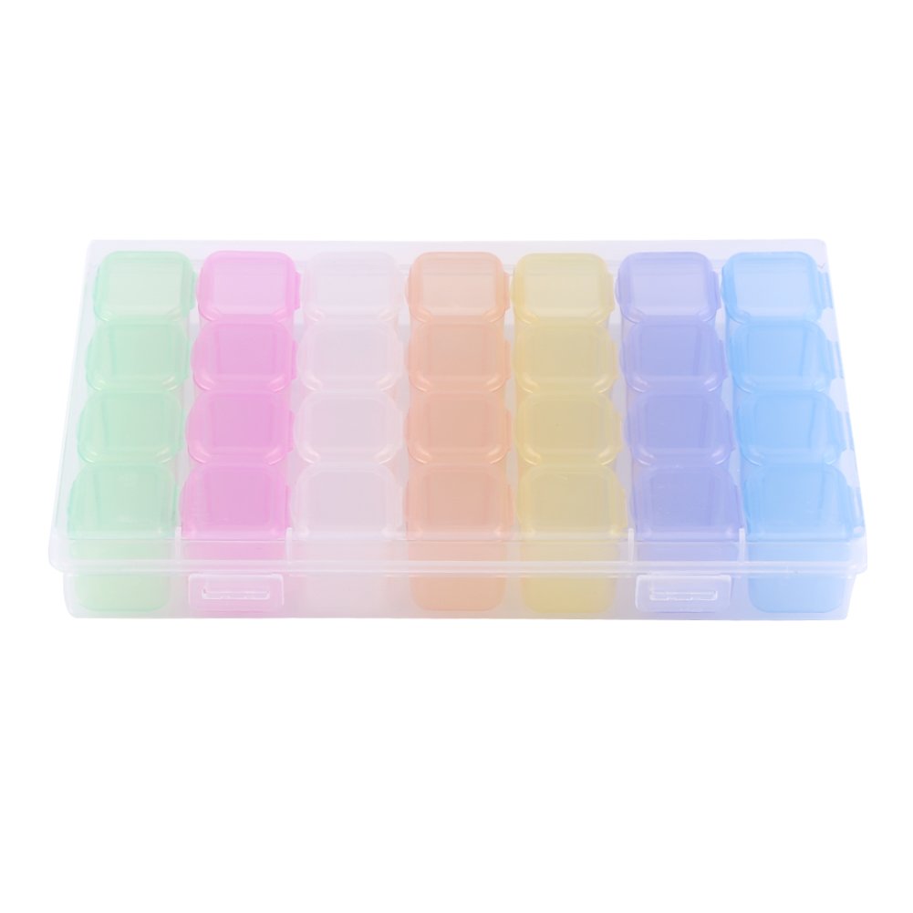 **Jewelry Organizer Box - Bead Storage Containers & Nail Art Case for Crafters, Nail Salons & Jewelry Display - Perfect for Organizing Beads, Nails & Accessories in Craft Stores & Home Use**