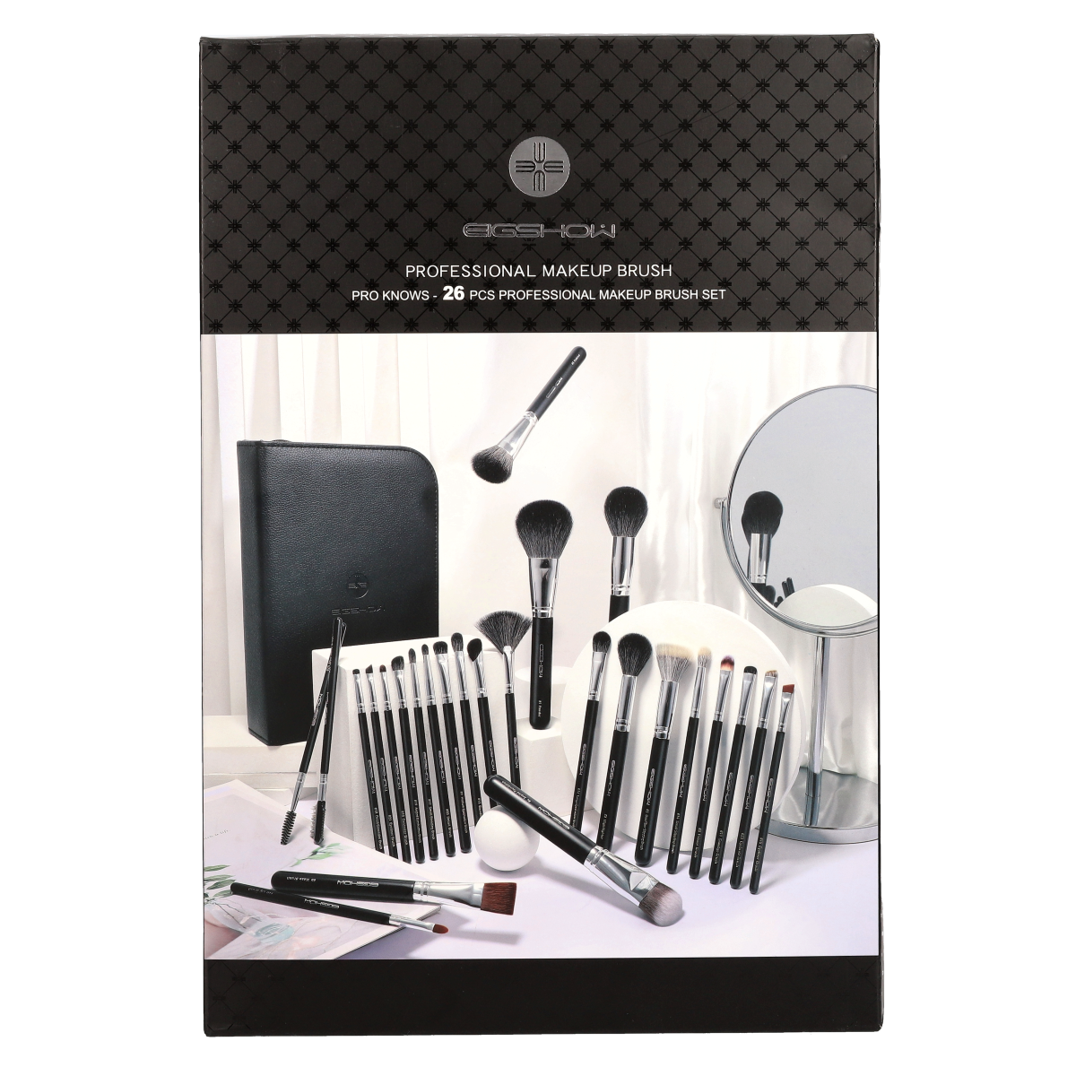 26 Pcs Professional Makeup Brush Set for Eyeshadow Blending, Foundation & Contouring - Vegan & Cruelty-Free Cosmetic Brush Kit for Makeup Artists & Beginners