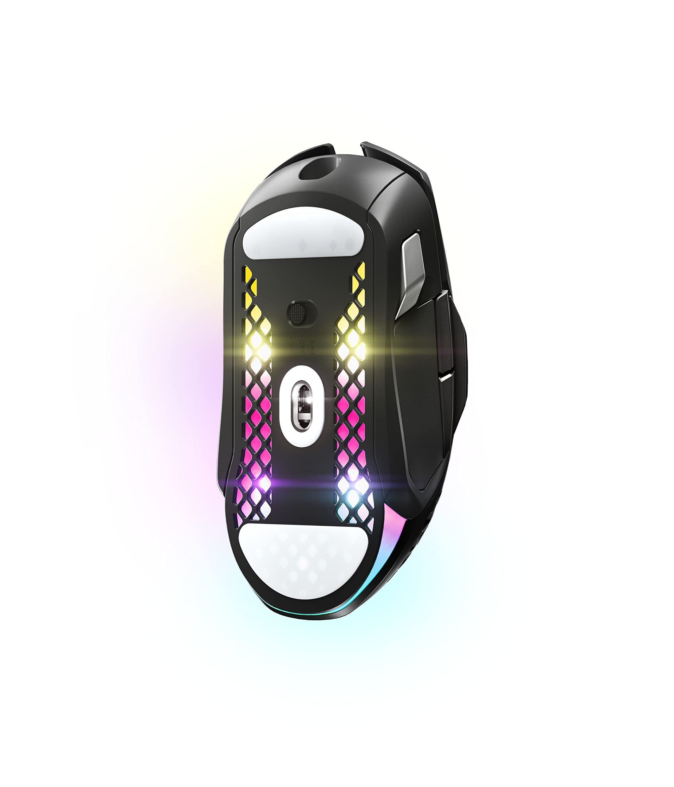SteelSeries Aerox 5 Wireless RGB Gaming Mouse - Ultra-Lightweight Honeycomb Design with Water-Resistant Coating - 9 Programmable Buttons - Bluetooth & 2.4GHz Wireless - 18,000 DPI TrueMove Air Optical Sensor - Perfect for FPS, MOBA, and Esports Gaming