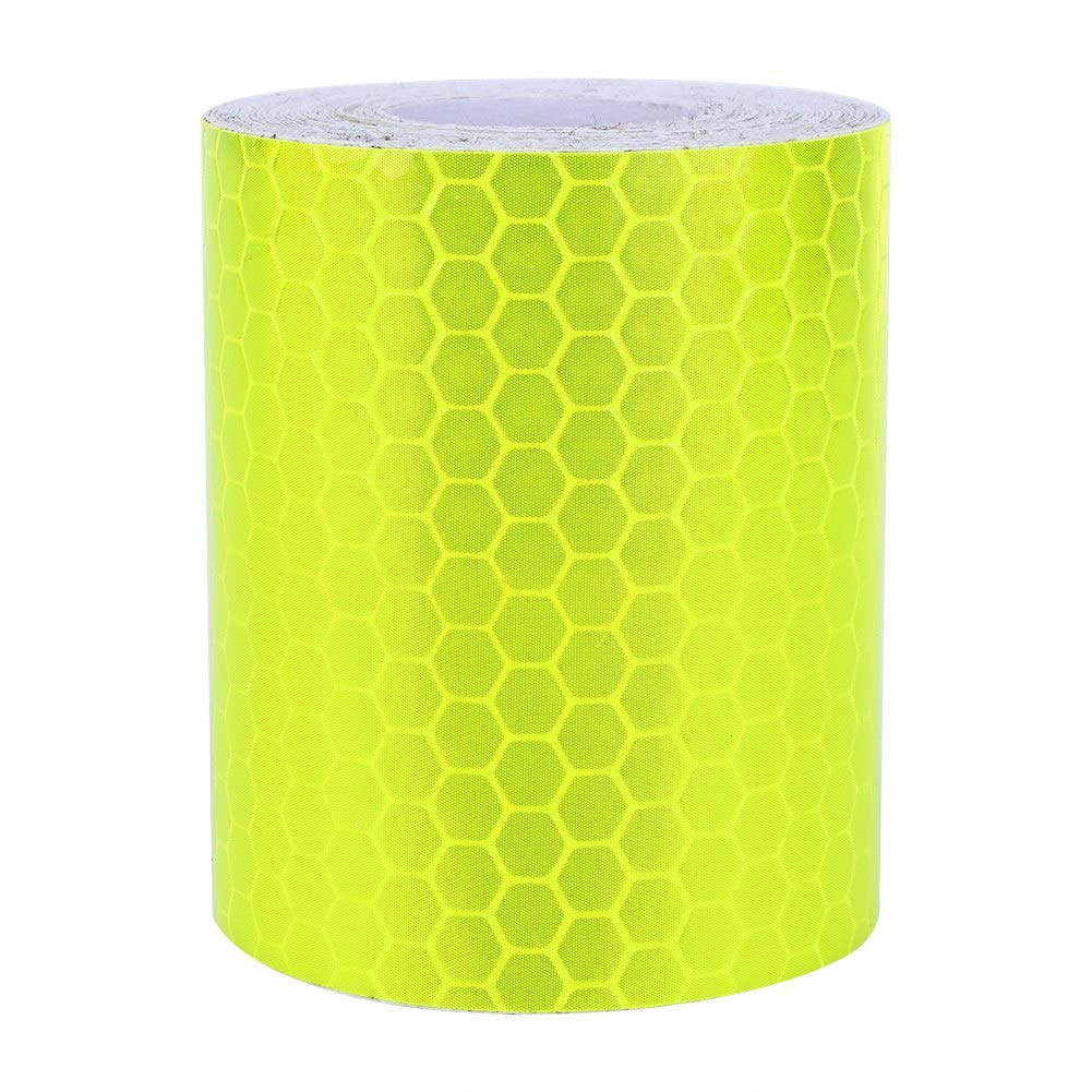 300cm Fluorescent Reflective Safety Tape Roll - High Visibility Warning Sticker for Cars, Walls, Bikes & Emergency Kits | Waterproof & Durable for Night Safety, Roadside Marking, and Hazard Visibility