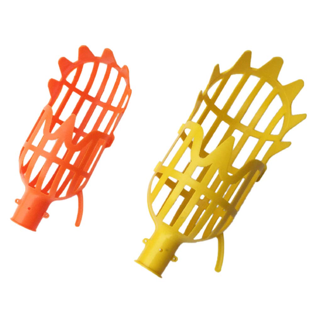 Happyyami 2-Piece Orange Picker Basket - Fruit Harvesting Tool for Lemons, Apples, Avocados, Pears, Mangoes & Oranges - Durable Fruit Catcher Basket for Easy Picking in Gardens, Orchards & Farms