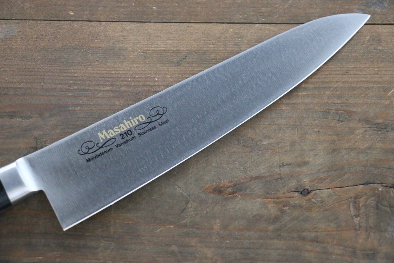Masahiro Molybdenum Gyuto Japanese Chef Knife - 8 Inch Professional Kitchen Knife for Slicing, Dicing & Chopping - Perfect for Home Cooks & Professional Chefs