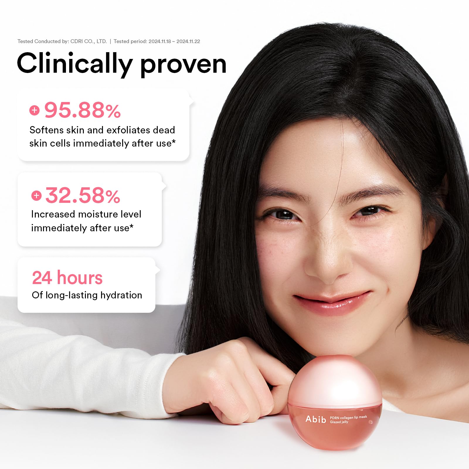 Abib PDRN Collagen Lip Mask - Hydrating Overnight Treatment for Dry Lips | Korean Lip Care for Sleeping