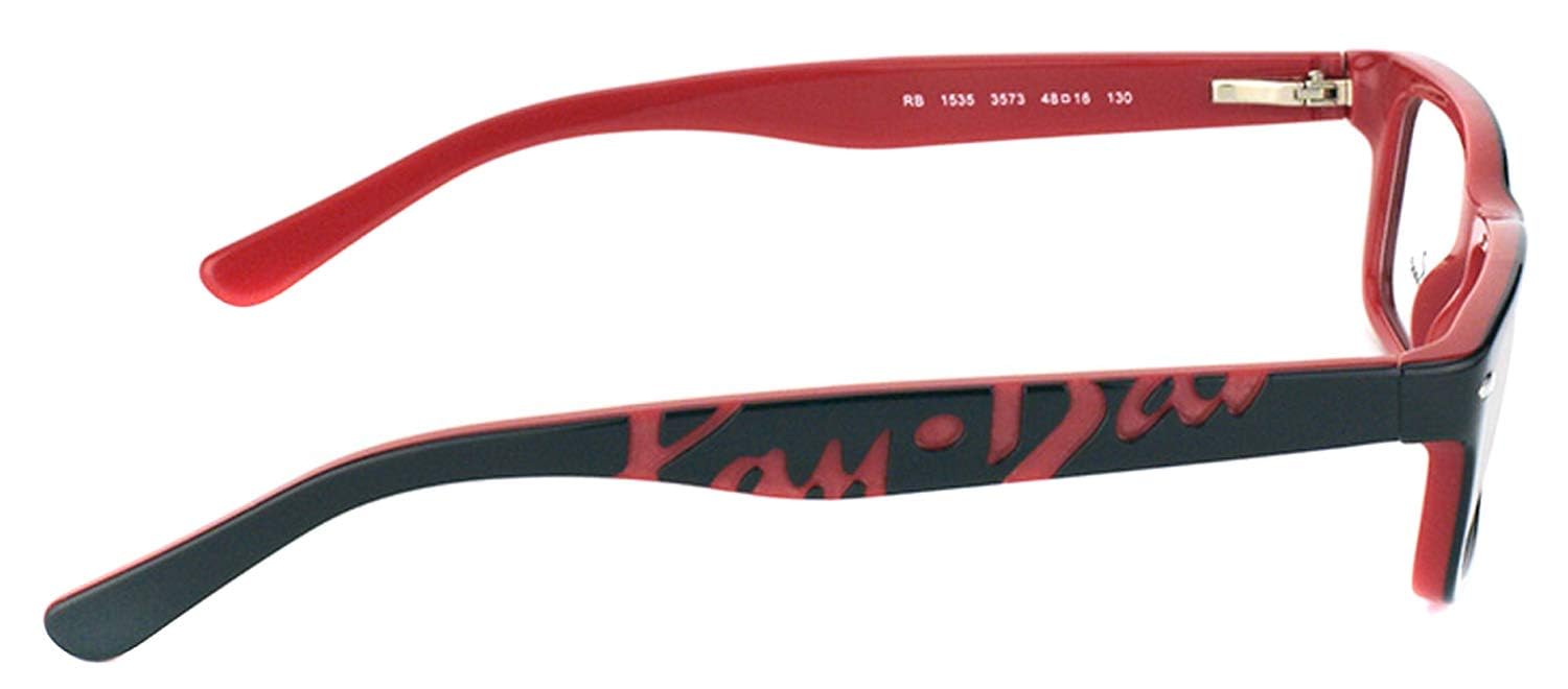 Ray-Ban Kids' Ry1535 Rectangular Prescription Eyeglass Frames - Durable & Stylish Eyewear for Children's Vision Correction - Perfect for School, Sports & Everyday Wear