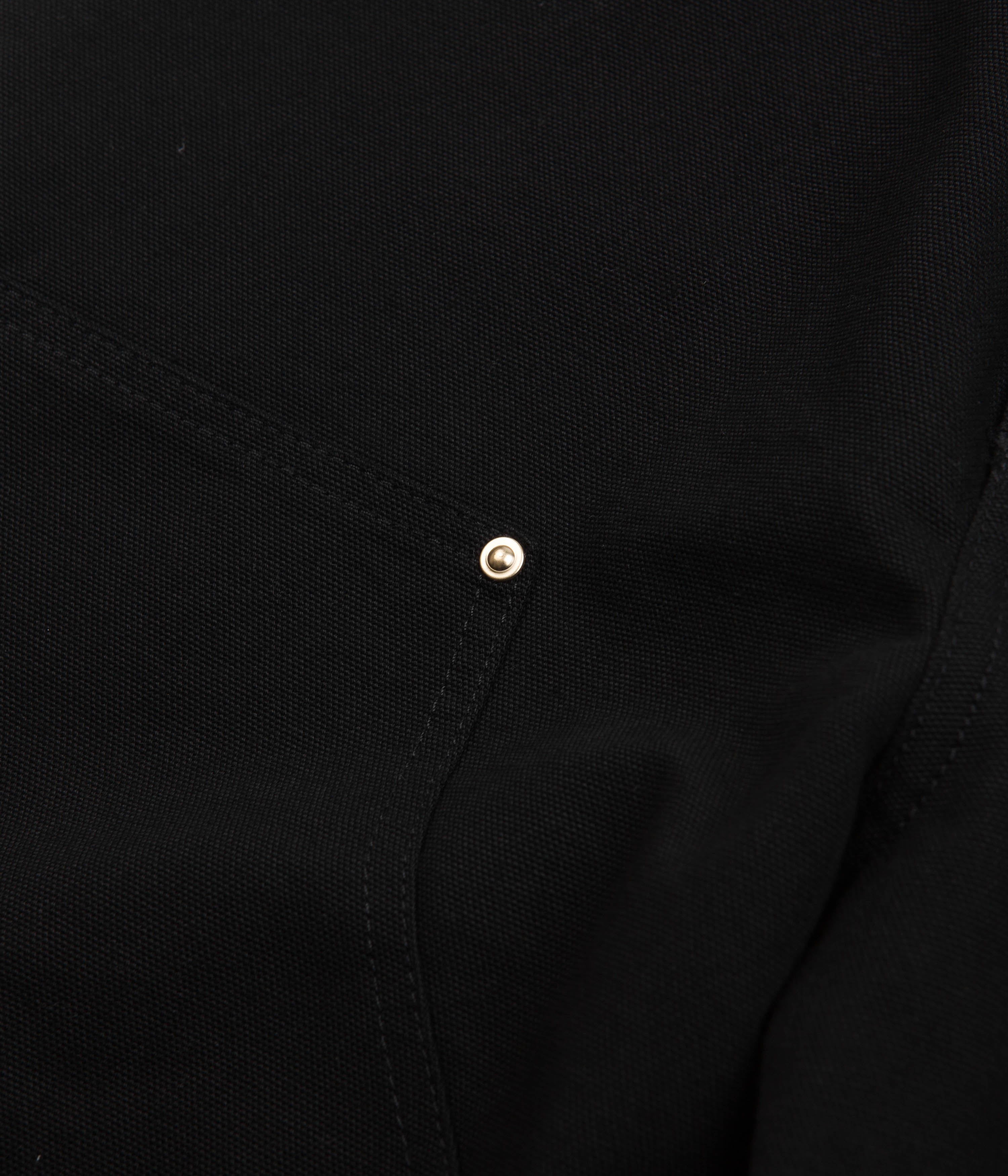 Carhartt Double Knee Work Pants - Durable Black Rinsed Denim for Construction, Carpentry & Outdoor Workwear