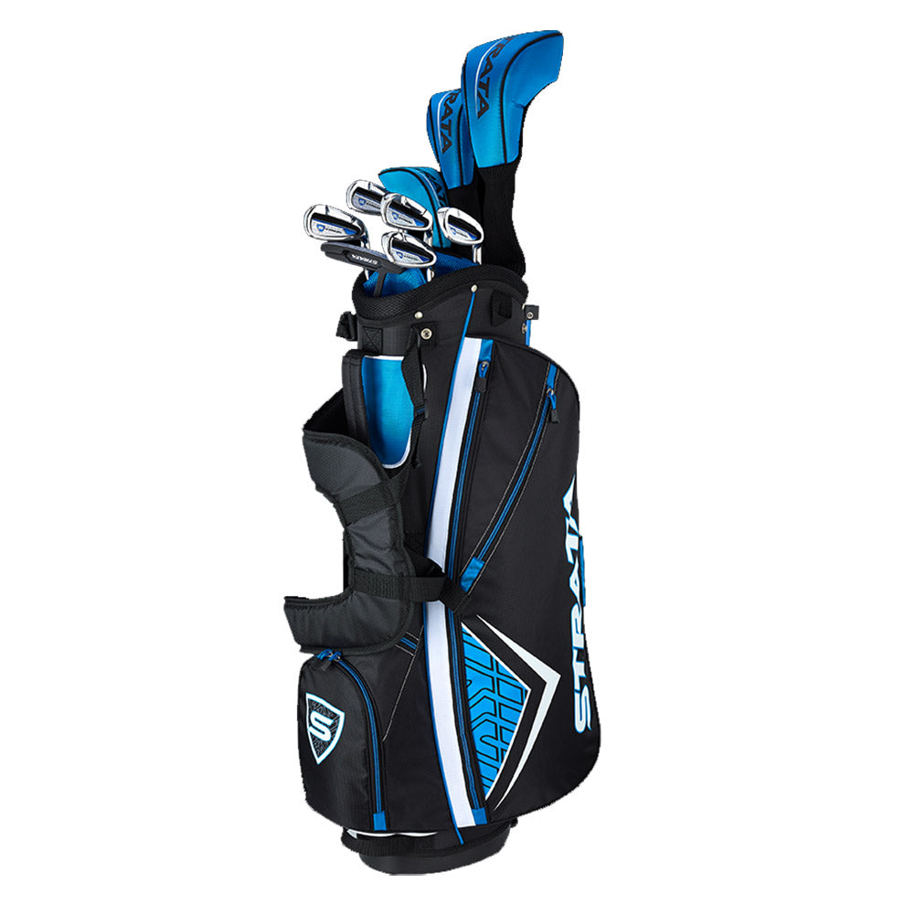 Callaway Strata 12-Piece Left Handed Men's Complete Golf Club Set - Perfect for Beginners & Intermediate Golfers | Driving Range & Course Play