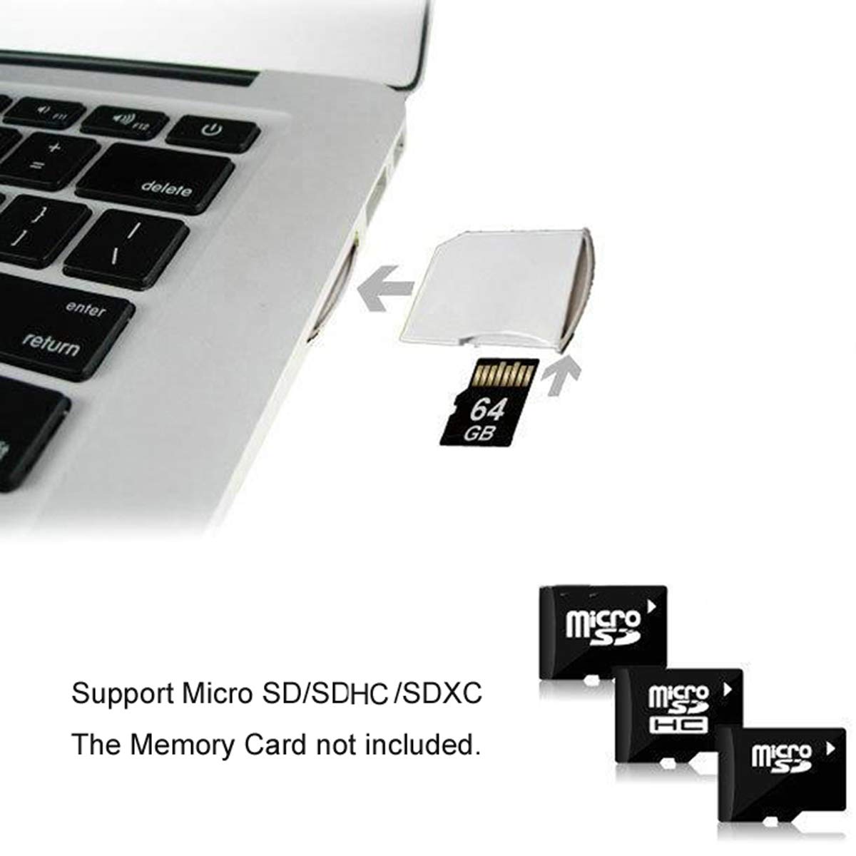 Chenyang CY Micro SD TF to SD Card Adapter Kit - Expand Storage for MacBook Air/Pro/Retina - Perfect for Photography, Gaming & File Backup