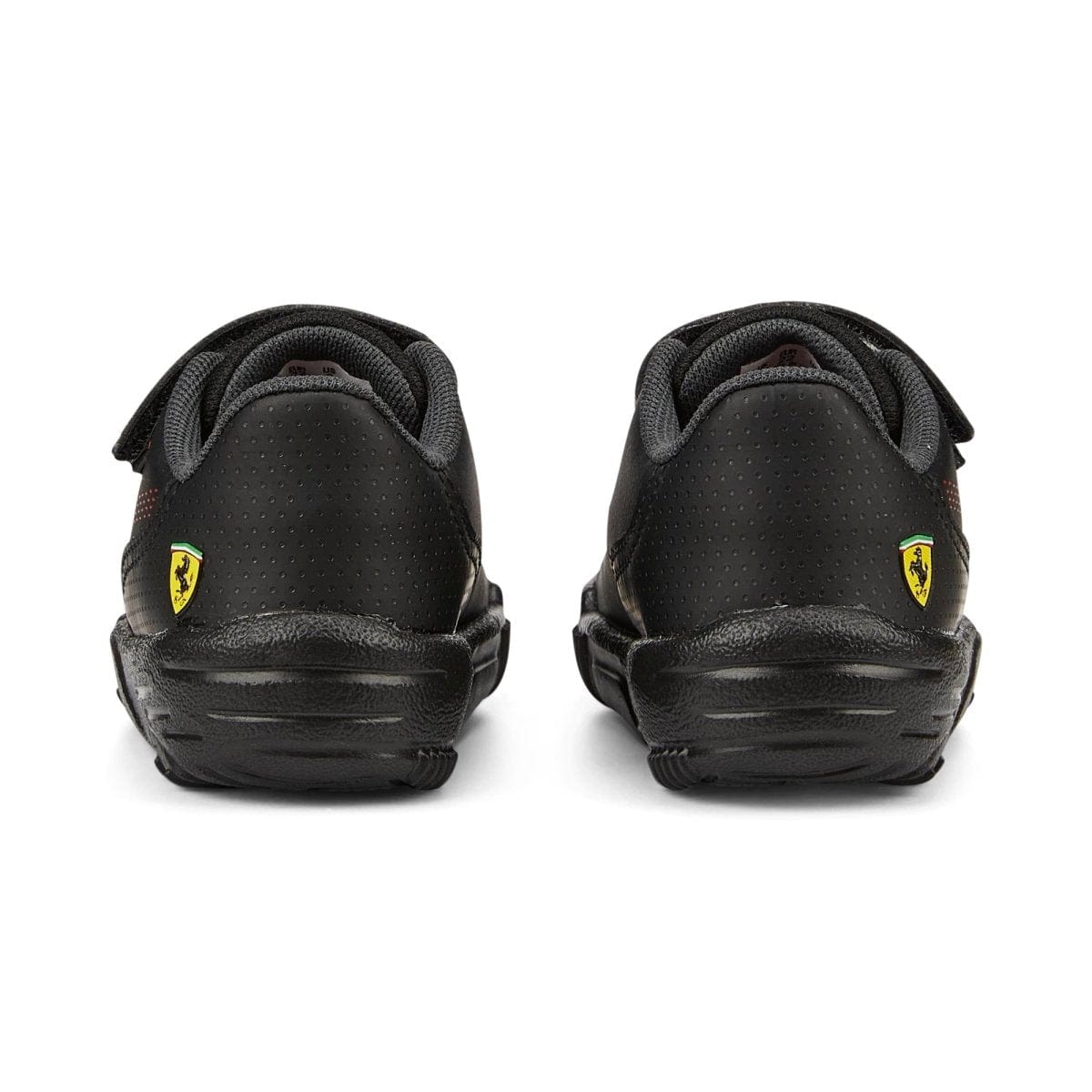 PUMA Kids Scuderia Ferrari Drift Cat Decima Hook & Loop Motorsport Black Sneakers - Lightweight & Comfortable for Boys & Girls - Perfect for Racing, School & Casual Wear