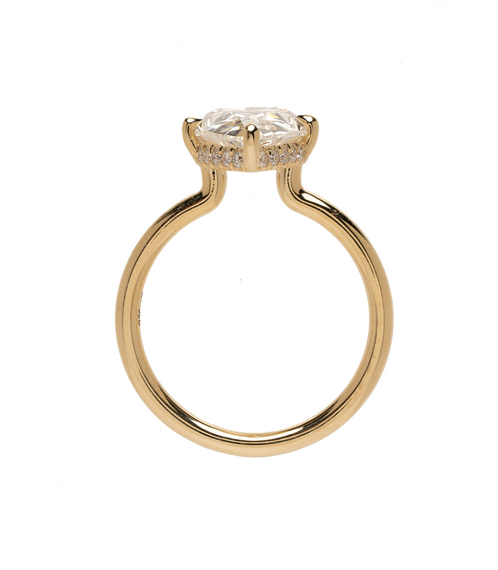 Lab Grown Diamond Engagement Ring for Women - 1 Carat Round Cut Solitaire Ring in 14K White Gold - Perfect for Proposals, Anniversaries & Bridal Jewelry