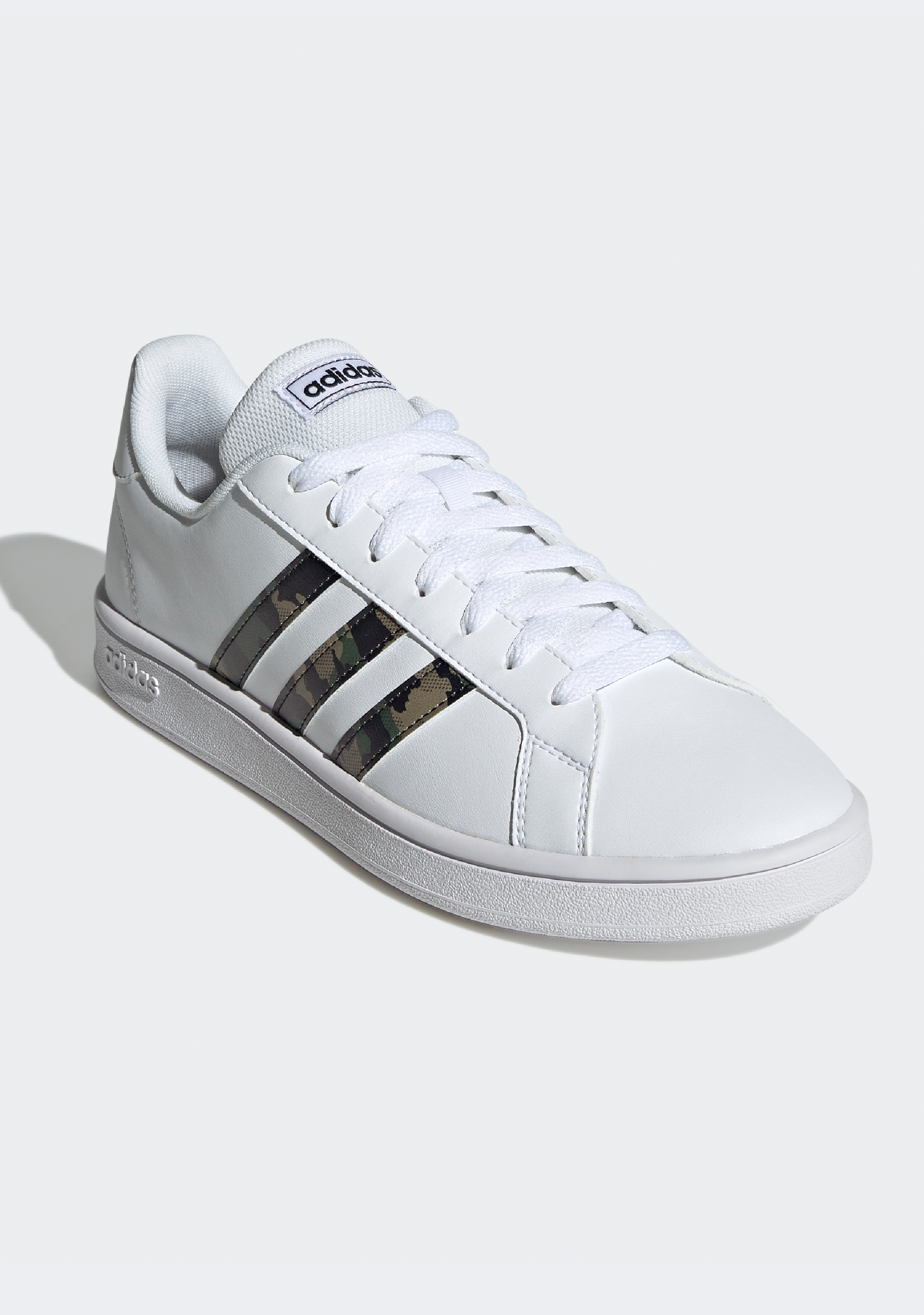 Adidas Men's Grand Court Base Sneakers - Comfortable & Stylish White Tennis Shoes for Casual Wear, Running & Gym Workouts