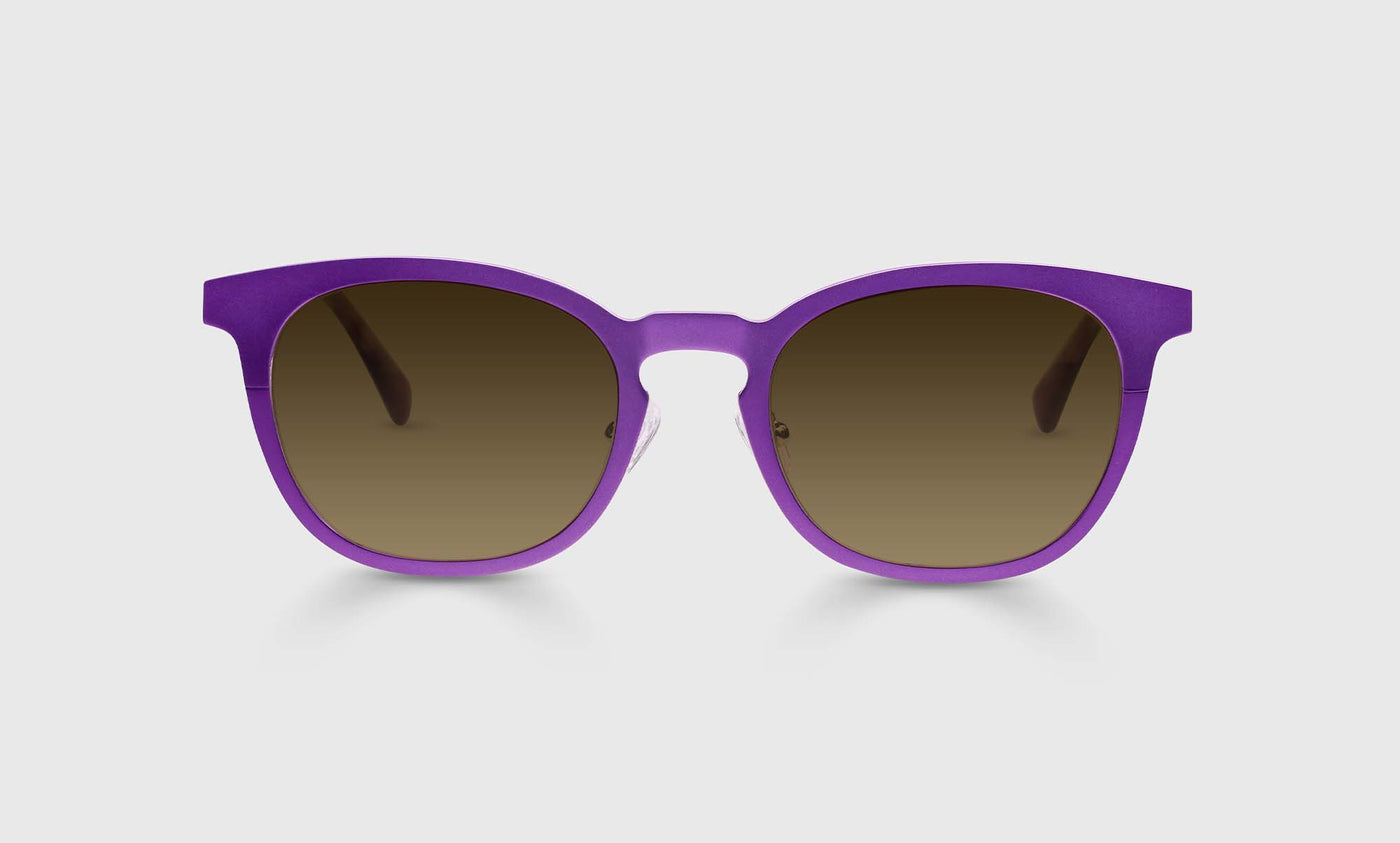 Alloy Ally Color 15 Satin Matte Plum Metal Eyeglass Frames - Lightweight Durable Glasses for Men & Women, Perfect for Reading, Driving & Fashion Accessories