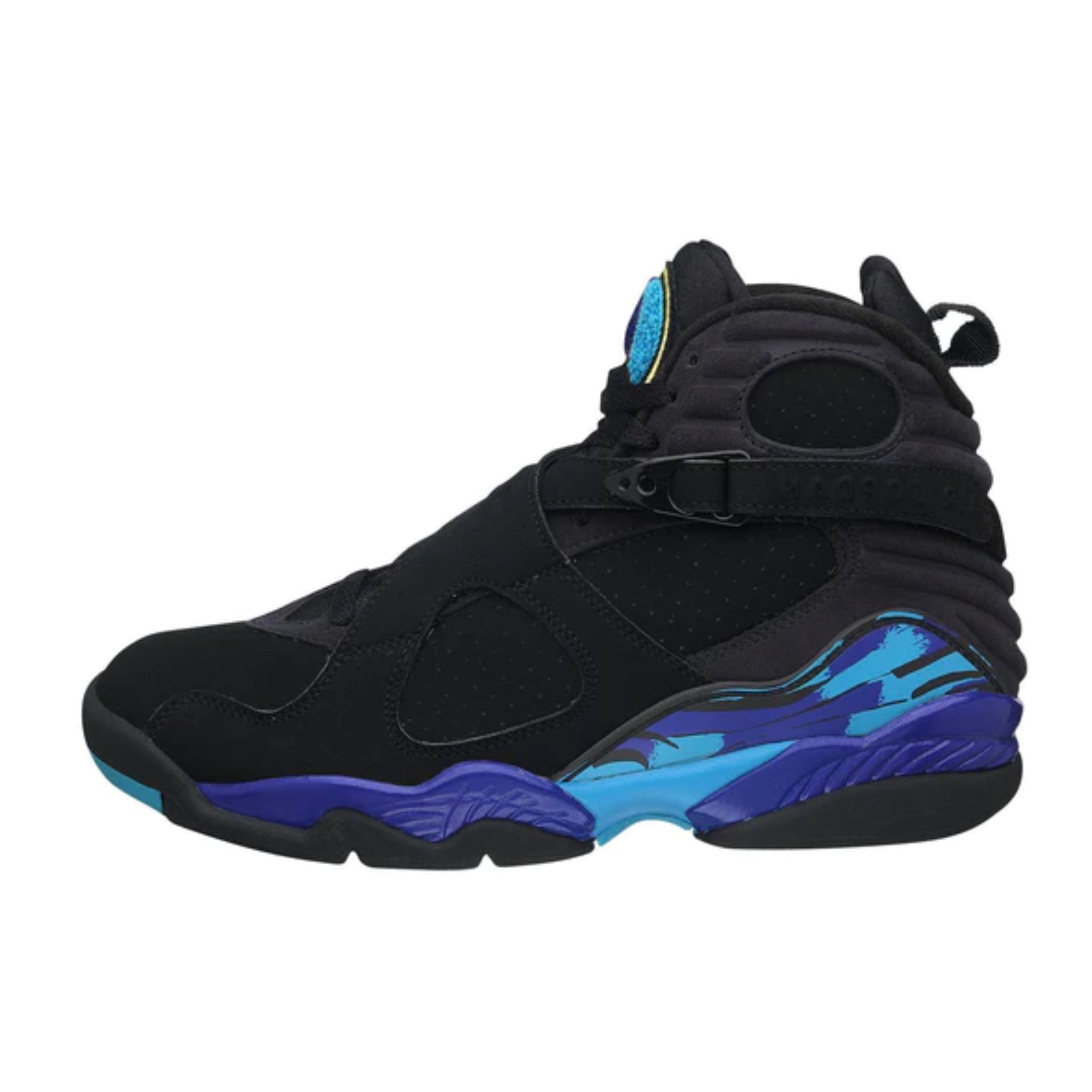 Air Jordan 8 Retro Aqua Black Bright Concord Basketball Shoes (2007) - Men's High-Top Sneakers for Streetwear & Court Performance