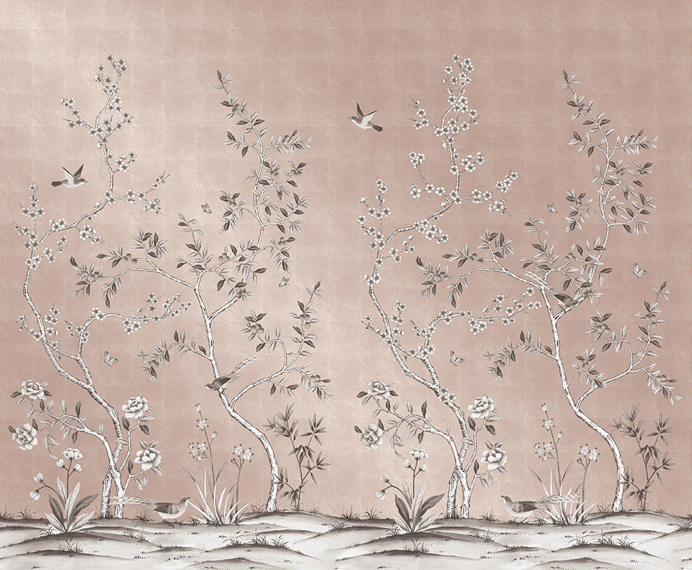 Self-Adhesive Garden Wall Mural - Easy Peel & Stick Wallpaper for Home Decor, Living Room, Bedroom & Nursery - Nature Inspired Botanical Design for Indoor Walls