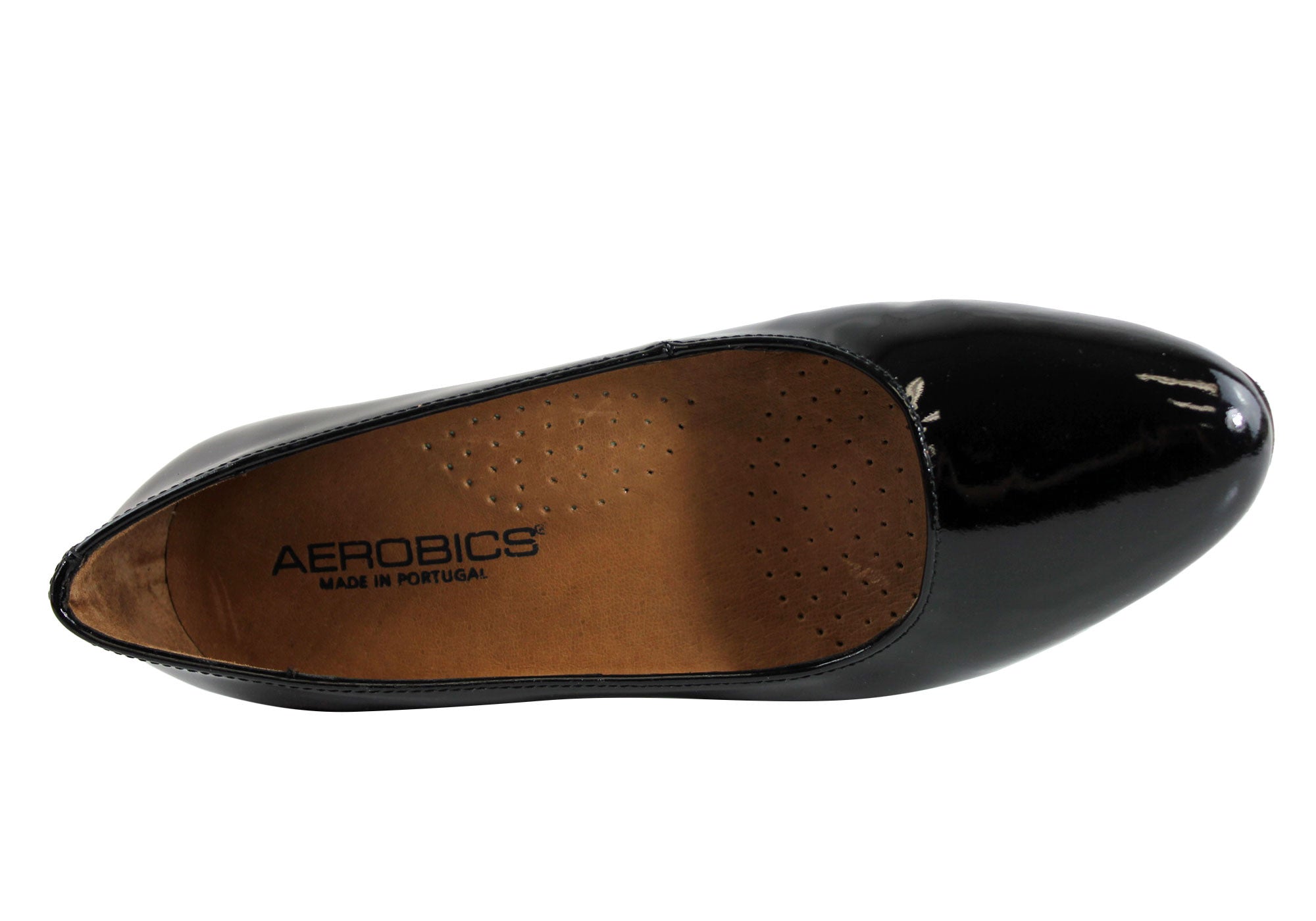 Women's Classic Leather Court Shoes for Aerobics & Hostess - 35 Size - Handmade in Portugal - Perfect for Dance, Work & Formal Events