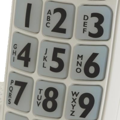 Clarity D712 DECT 6.0 Cordless Phone with Answering Machine - Big Button Amplified Landline Phone, 30dB Sound Boost & T-Coil Hearing Aid Compatible - Perfect for Seniors & Hearing Impaired at Home or Office